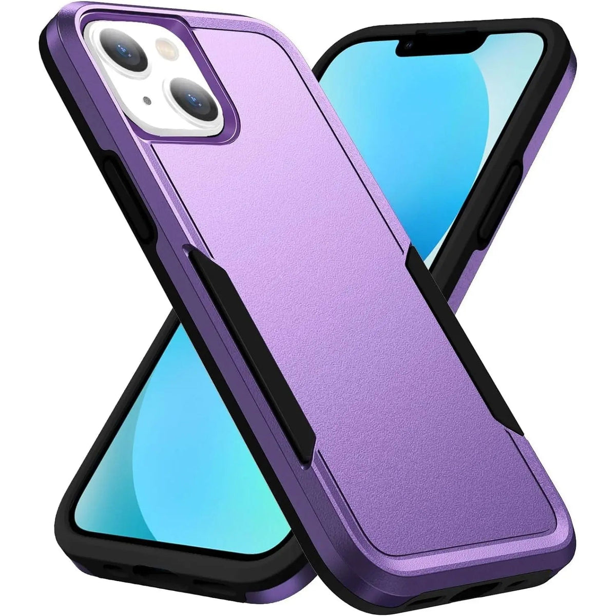 Entronix Case Compatible with iPhone 13 - Soft-Touch Dual-Layer Sleek Cover