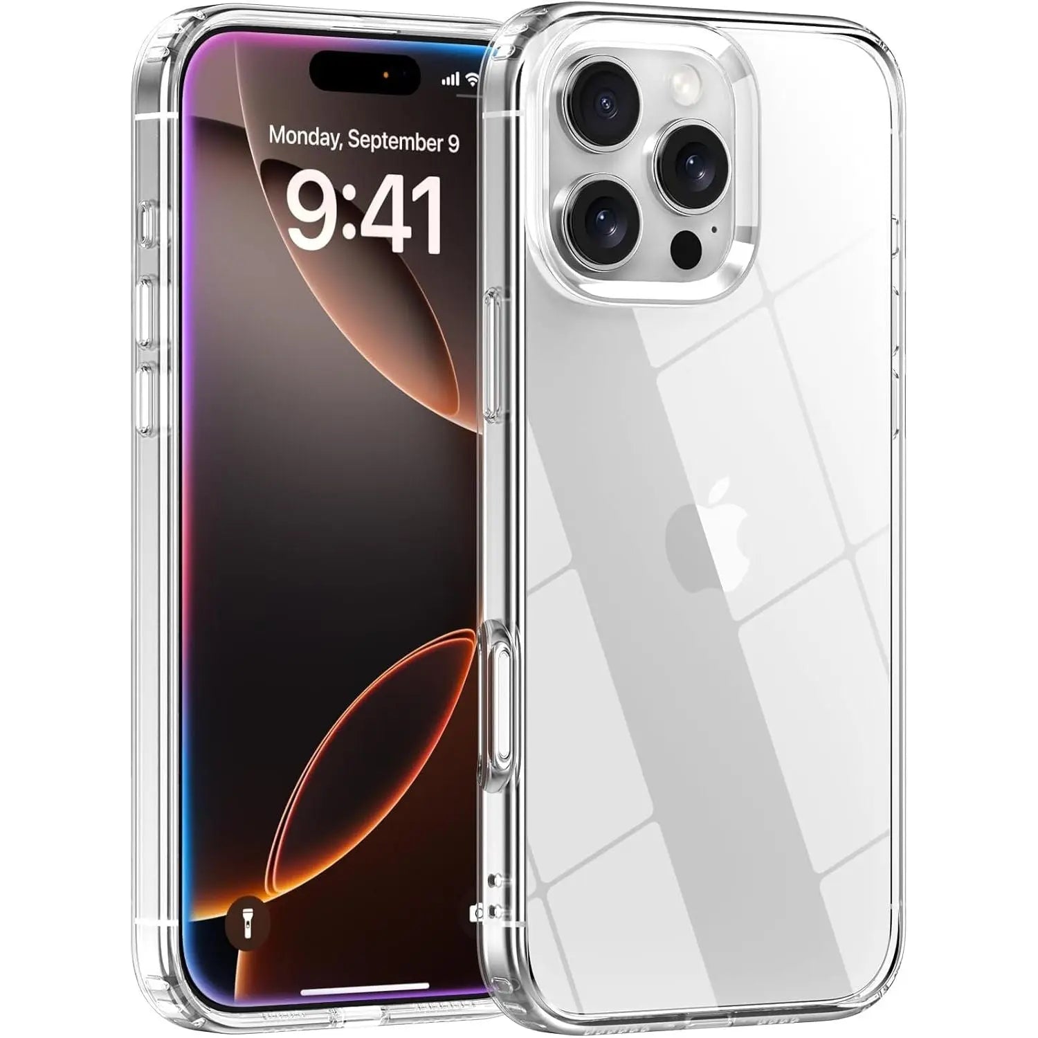 Entronix Case Compatible with iPhone 13 Pro - [Hard Back] Slim Clear