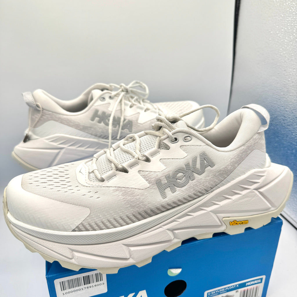 Hoka Skyline Float X U Unisex White Trail Running Shoes
