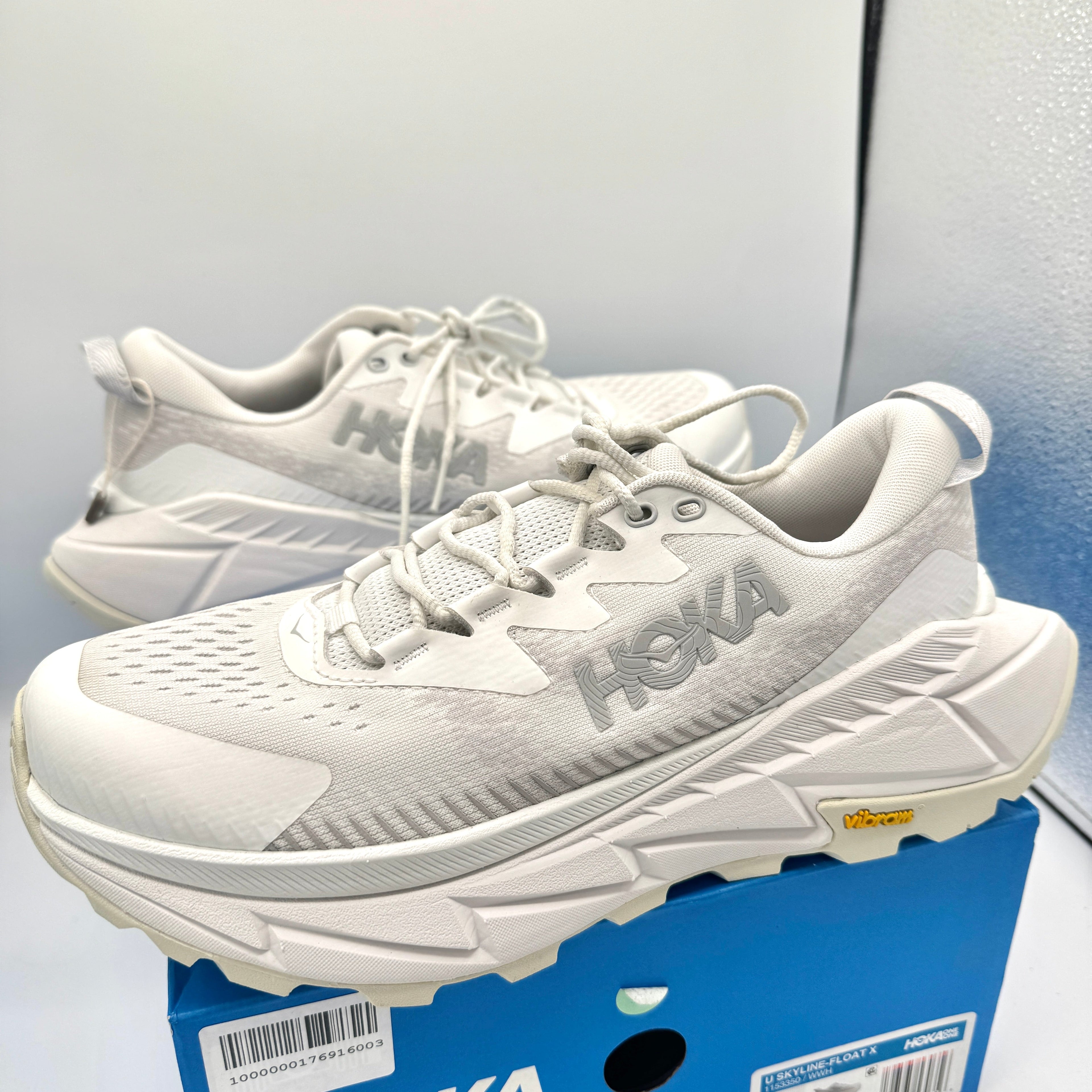 Hoka Skyline Float X U Unisex White Trail Running Shoes