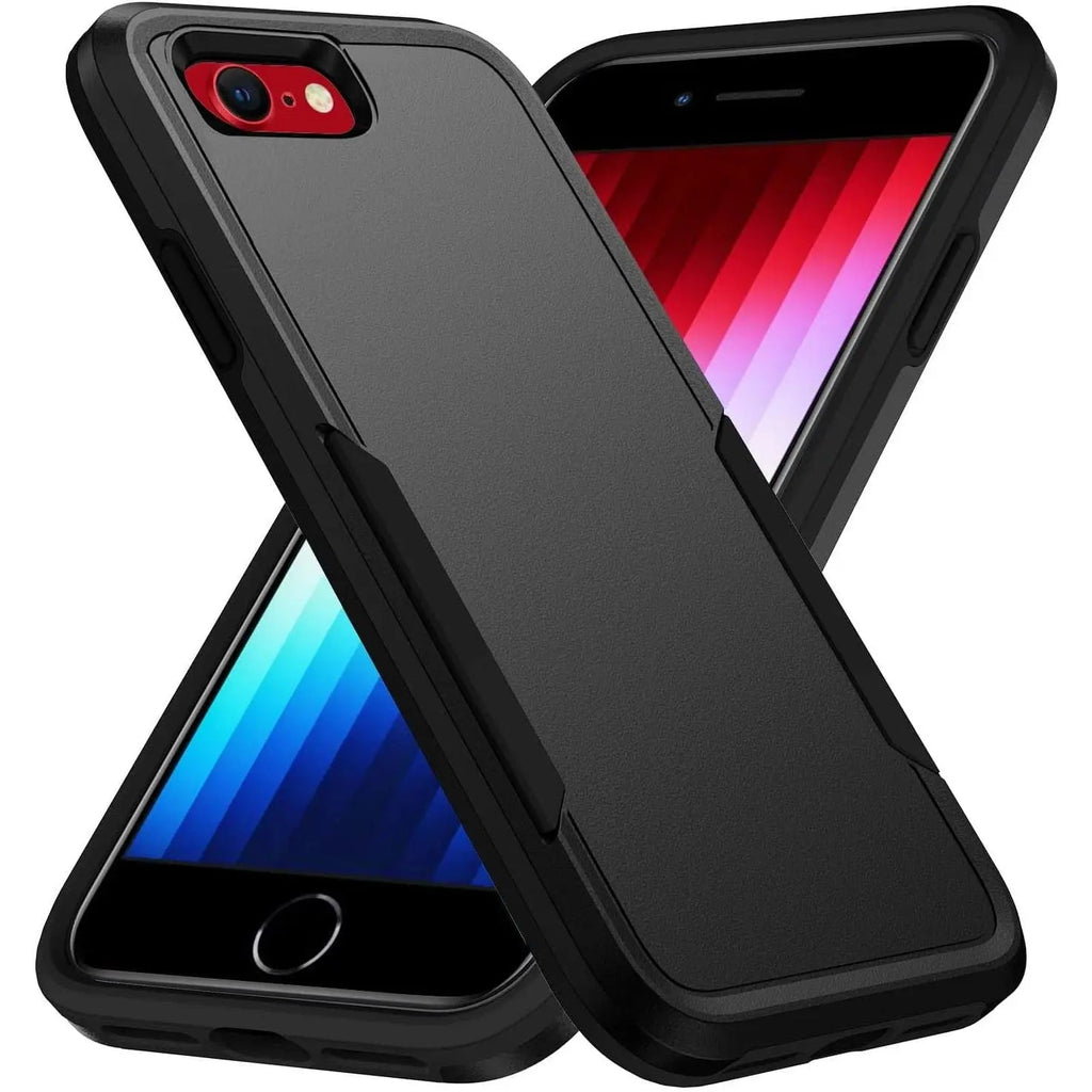 Entronix Case Compatible with iPhone 8/7/SE (2nd Gen) - Soft-Touch Dual-Layer Sleek Cover