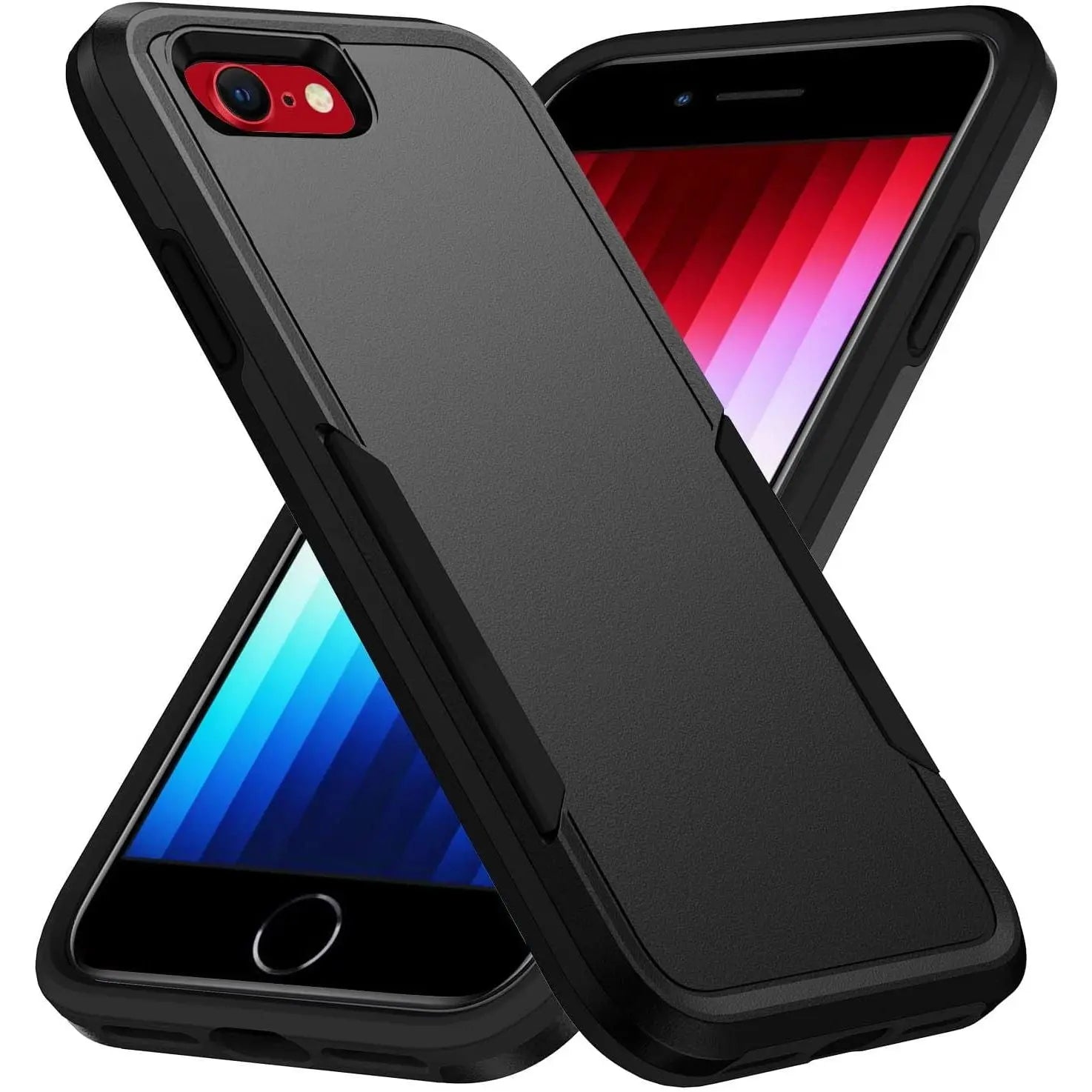 Entronix Case Compatible with iPhone 8/7/SE (2nd Gen) - Soft-Touch Dual-Layer Sleek Cover