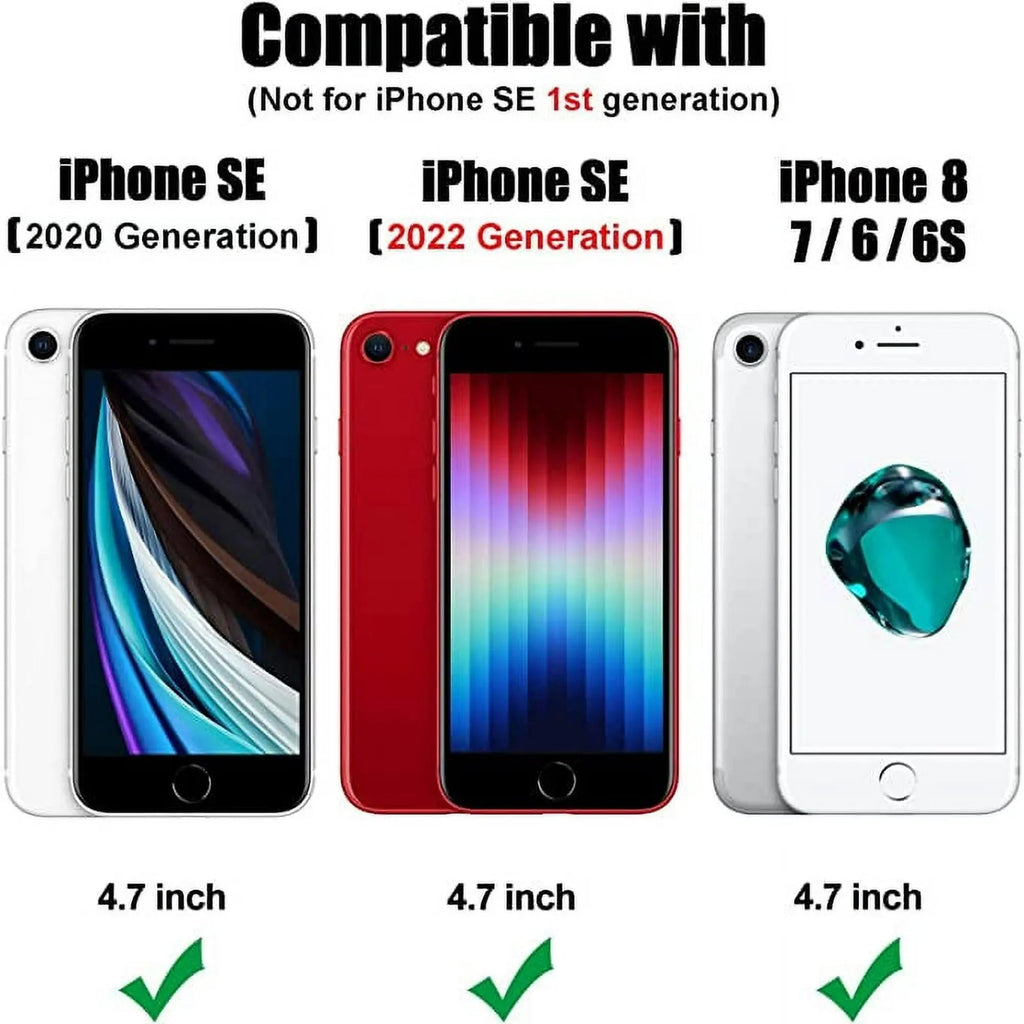 Entronix Case Compatible with iPhone 8/7/SE (2nd Gen) - [Hard Back] Slim Clear