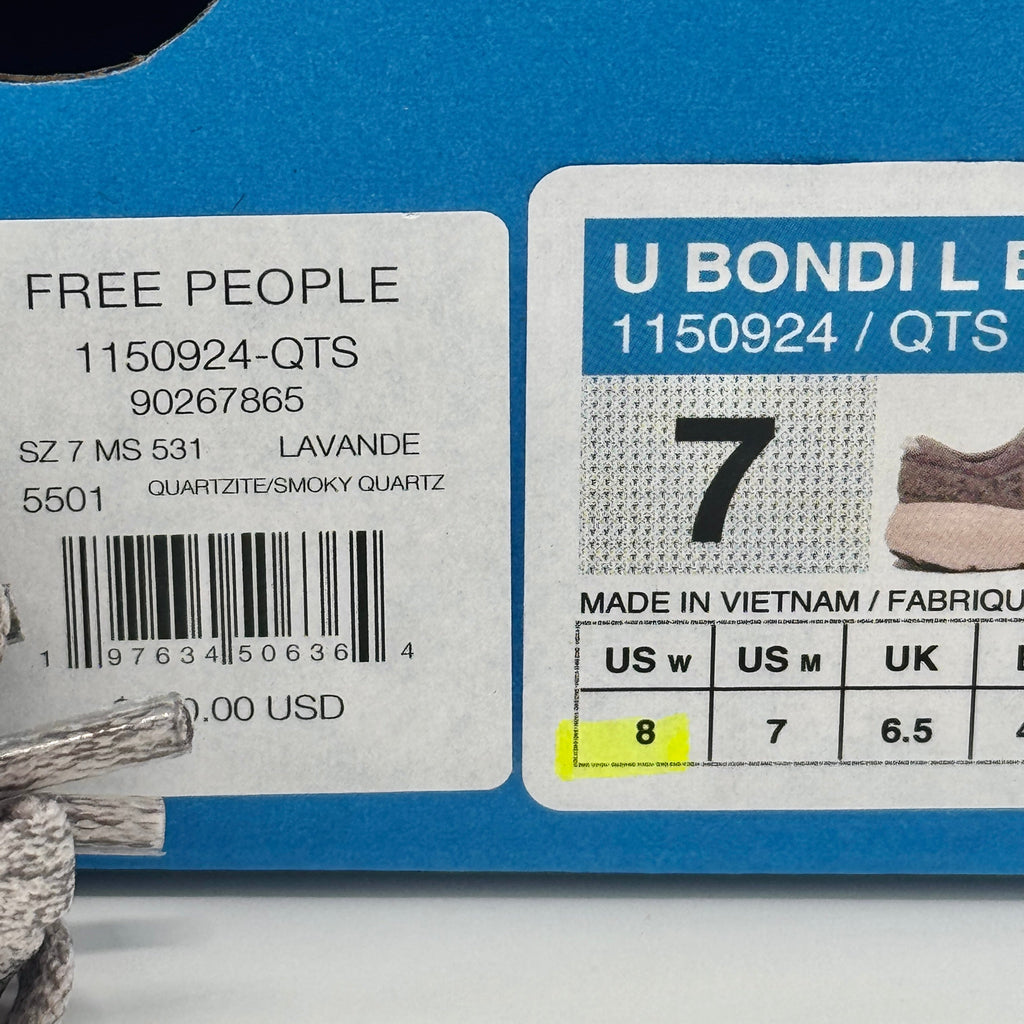 Hoka Bondi L Leather Embroidered Sneakers Unisex BP Vibrant Bloom