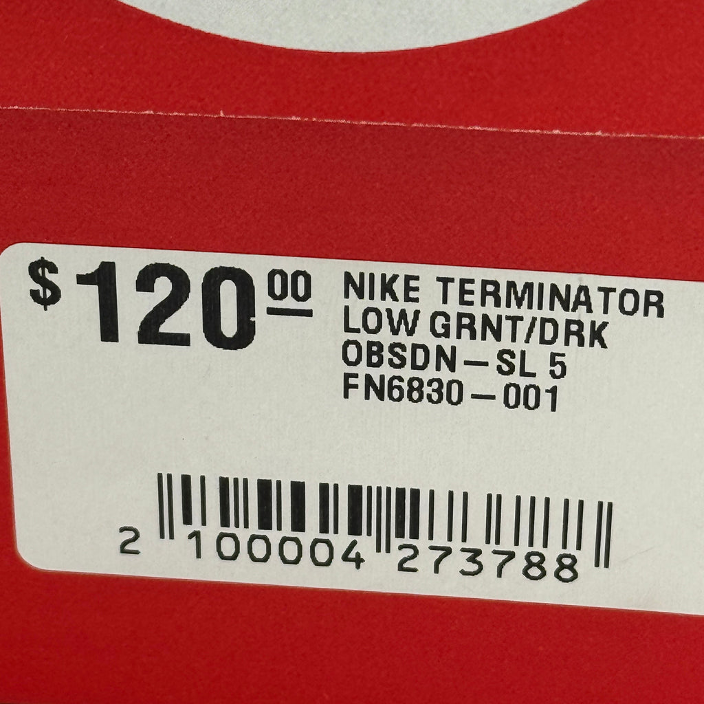 Nike Terminator Low Shoes Granite Grey Dark Obsidian Sail Navy Blue UNISEX