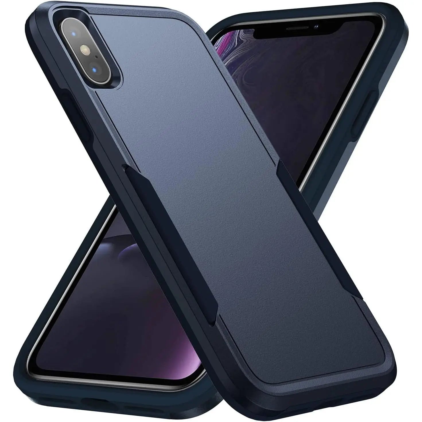 Entronix Case Compatible with iPhone XS Max - Soft-Touch Dual-Layer Sleek Cover