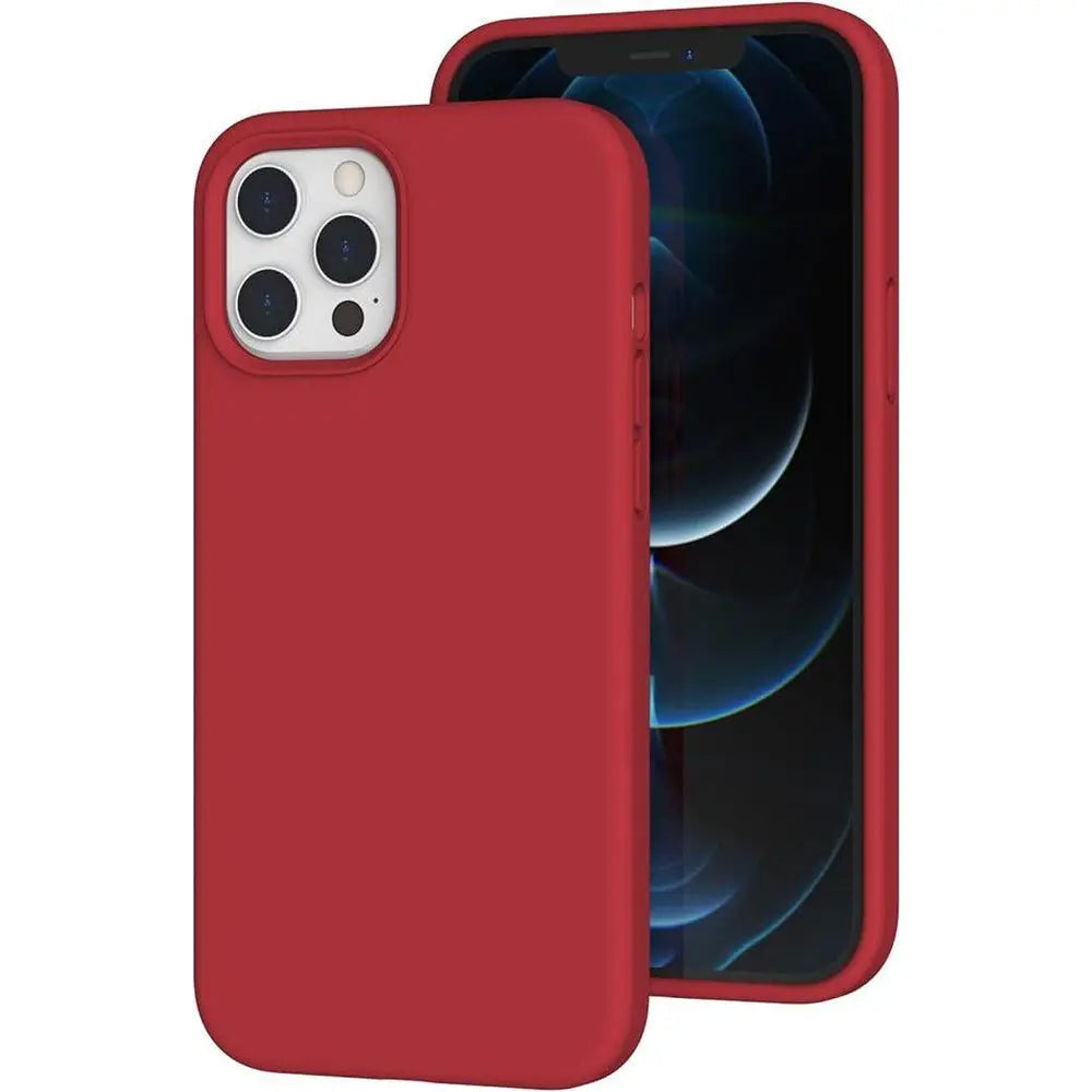 Entronix Case Compatible with iPhone 12/12 Pro - Soft-Touch Liquid Silicone