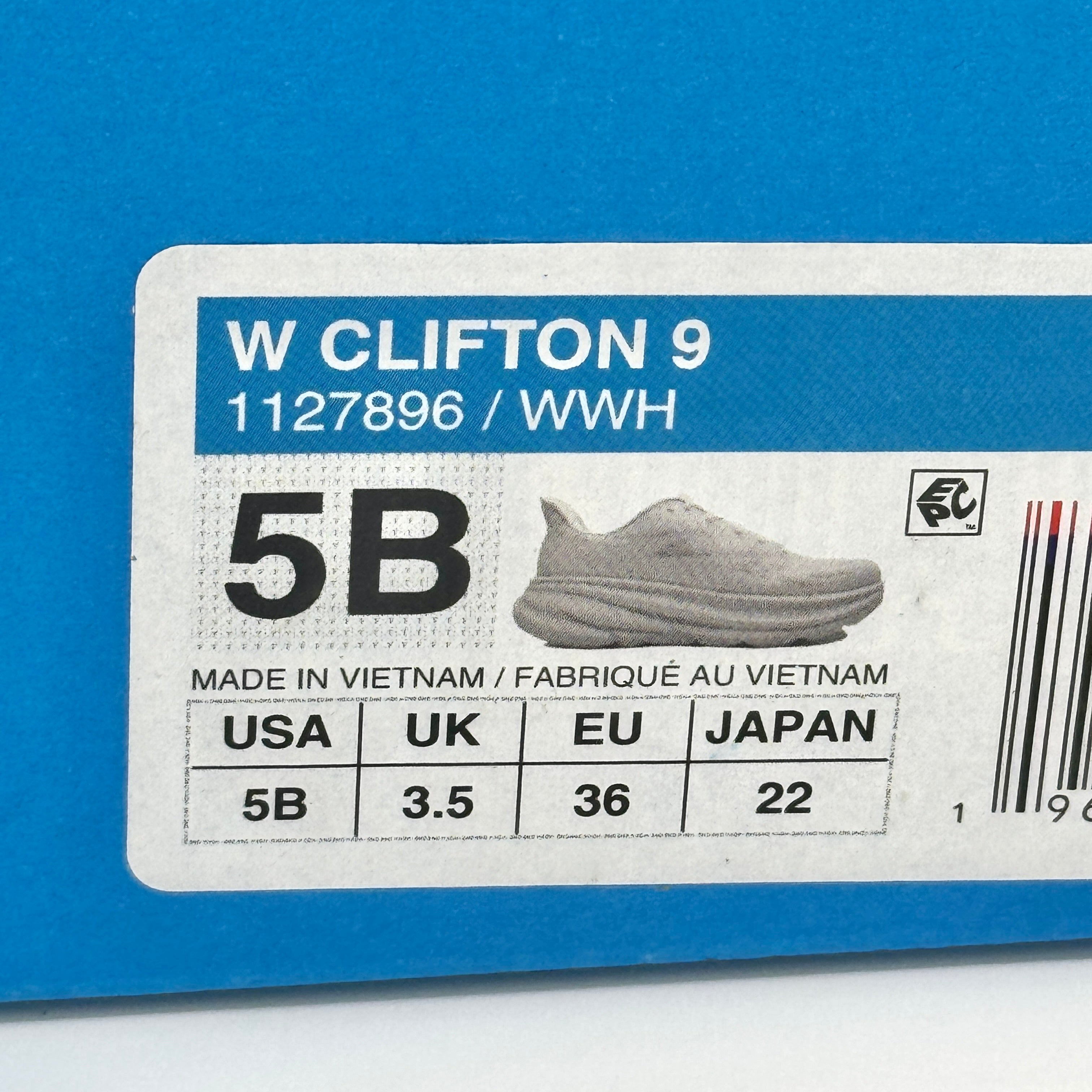 Hoka Clifton 9 White Women’s Running Shoes Athletic Sneakers