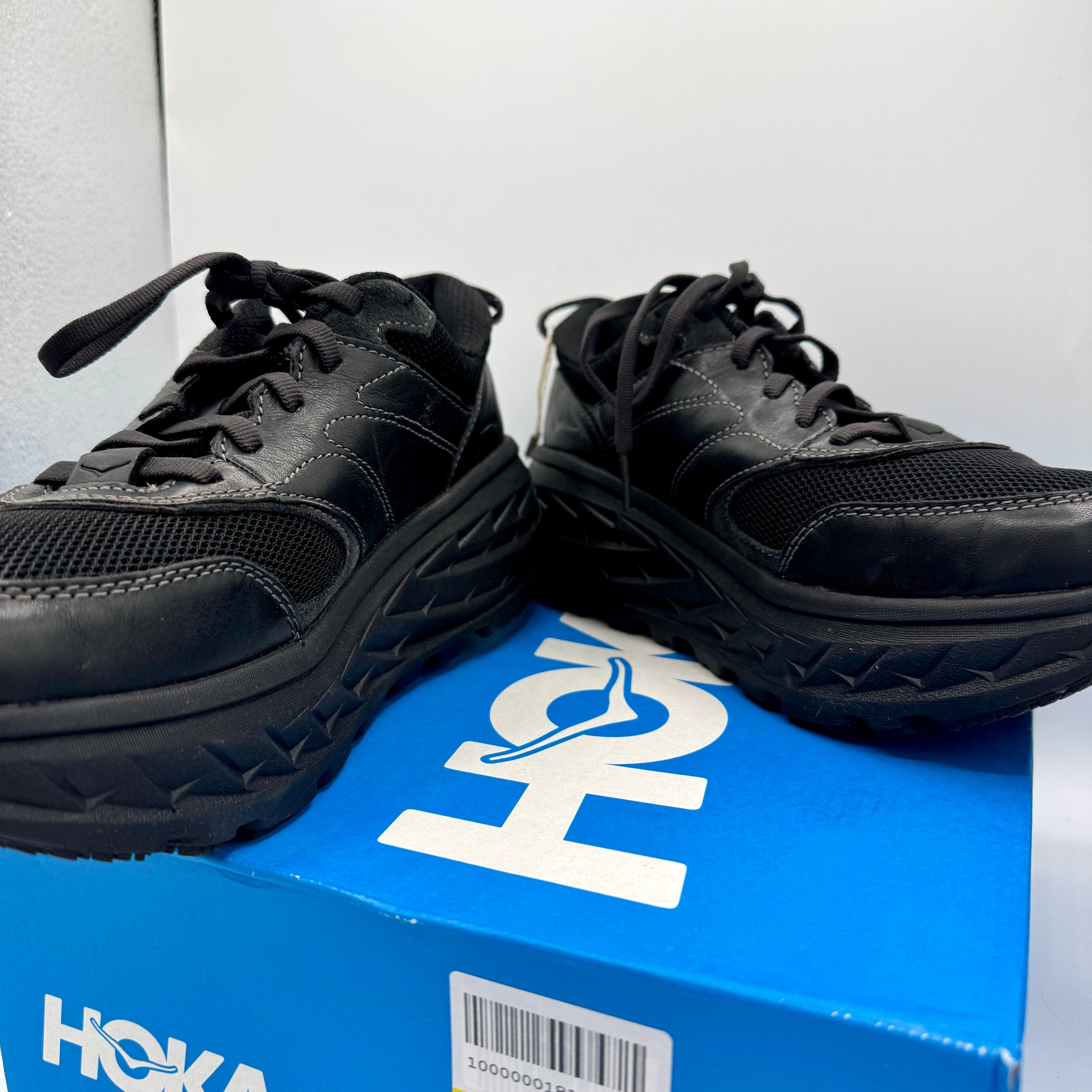 Hoka Bondi Leather L U Unisex Black Raven Sneakers All Gender BRVN