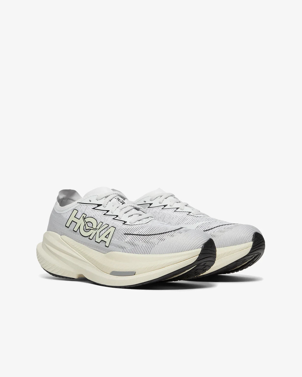 Hoka Mach X 2 U Unisex in White / Cosmic Grey Sneakers