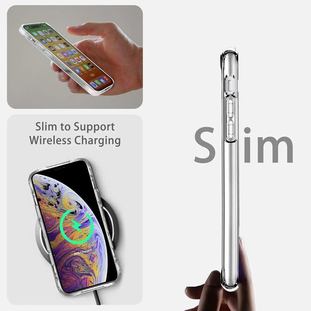 Entronix Case Compatible with iPhone X/XS - [Hard Back] Slim Clear
