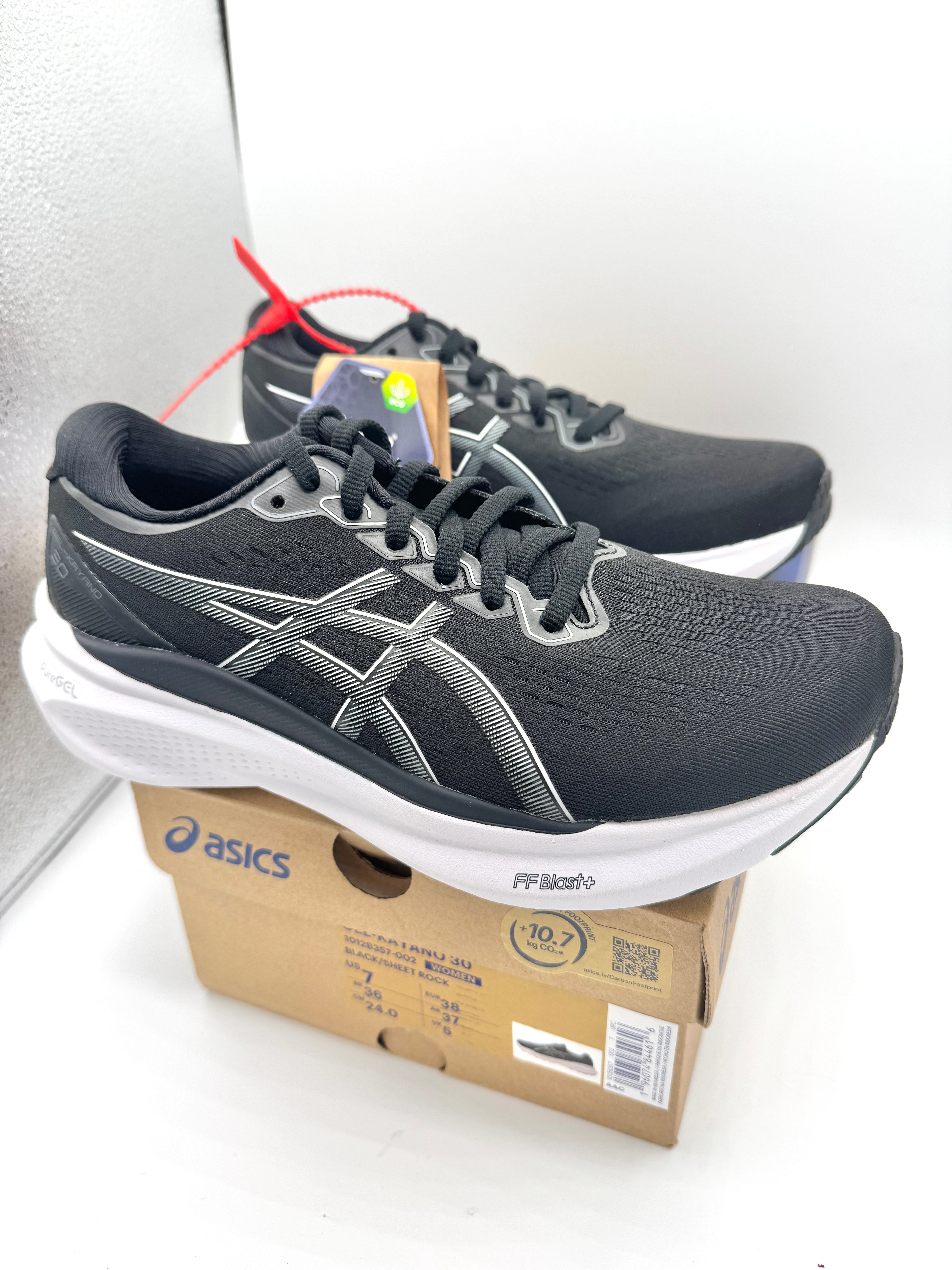 Asics Women’s Gel Kayano 30 - Black Sheet Rock , Regular Width