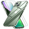 Entronix Bundle Compatible with iPhone 14 - [Hard Back] Clear Case & 2 Clear Screen Protectors