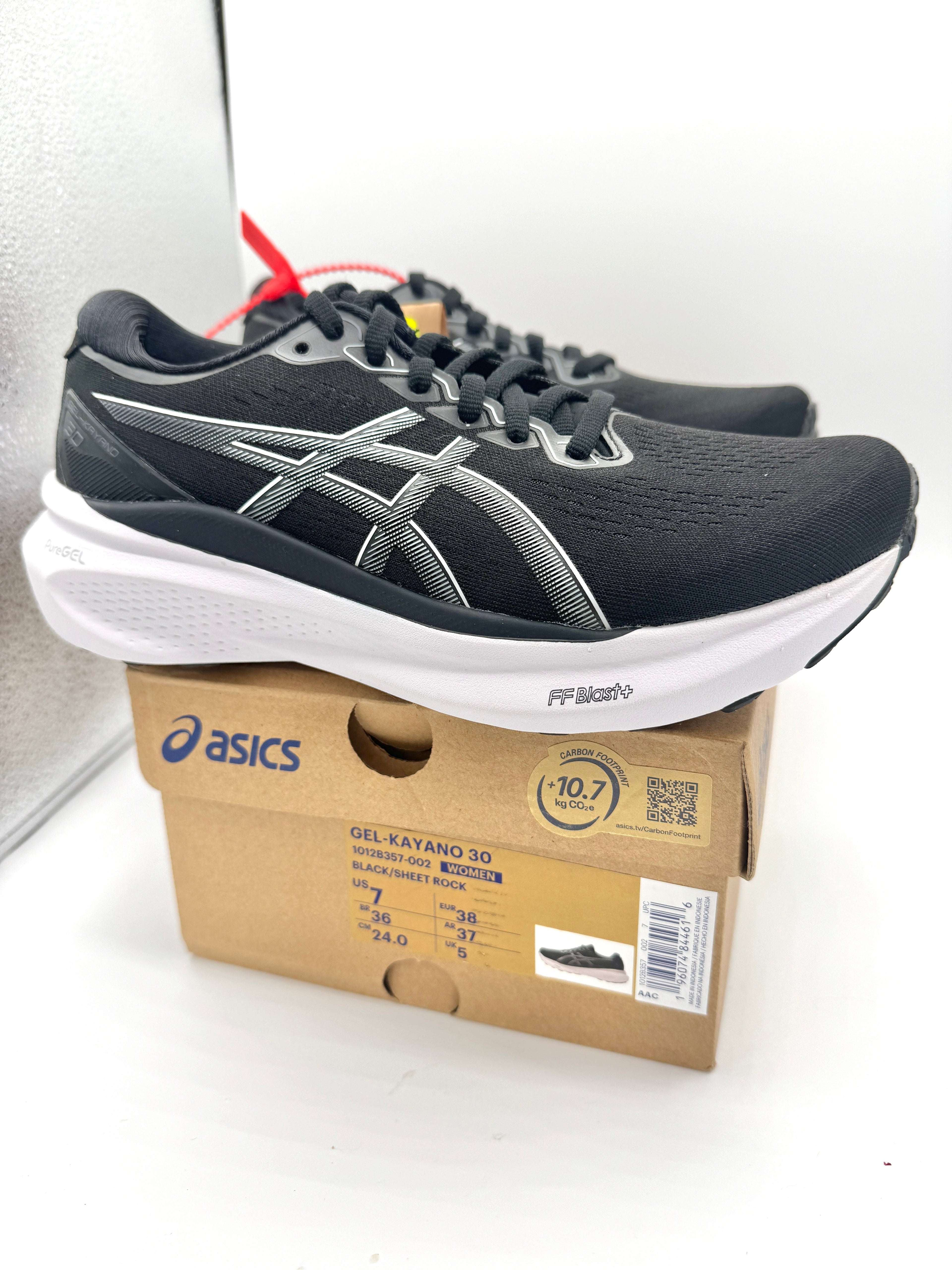 Asics Women’s Gel Kayano 30 - Black Sheet Rock , Regular Width