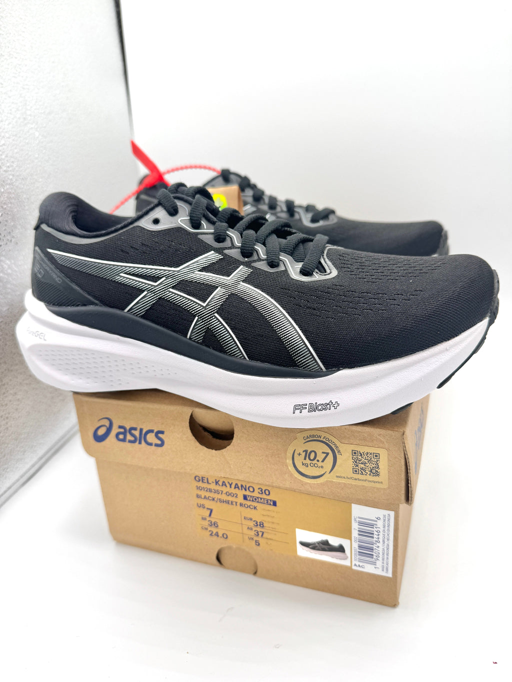 Asics Women’s Gel Kayano 30 - Black Sheet Rock , Regular Width