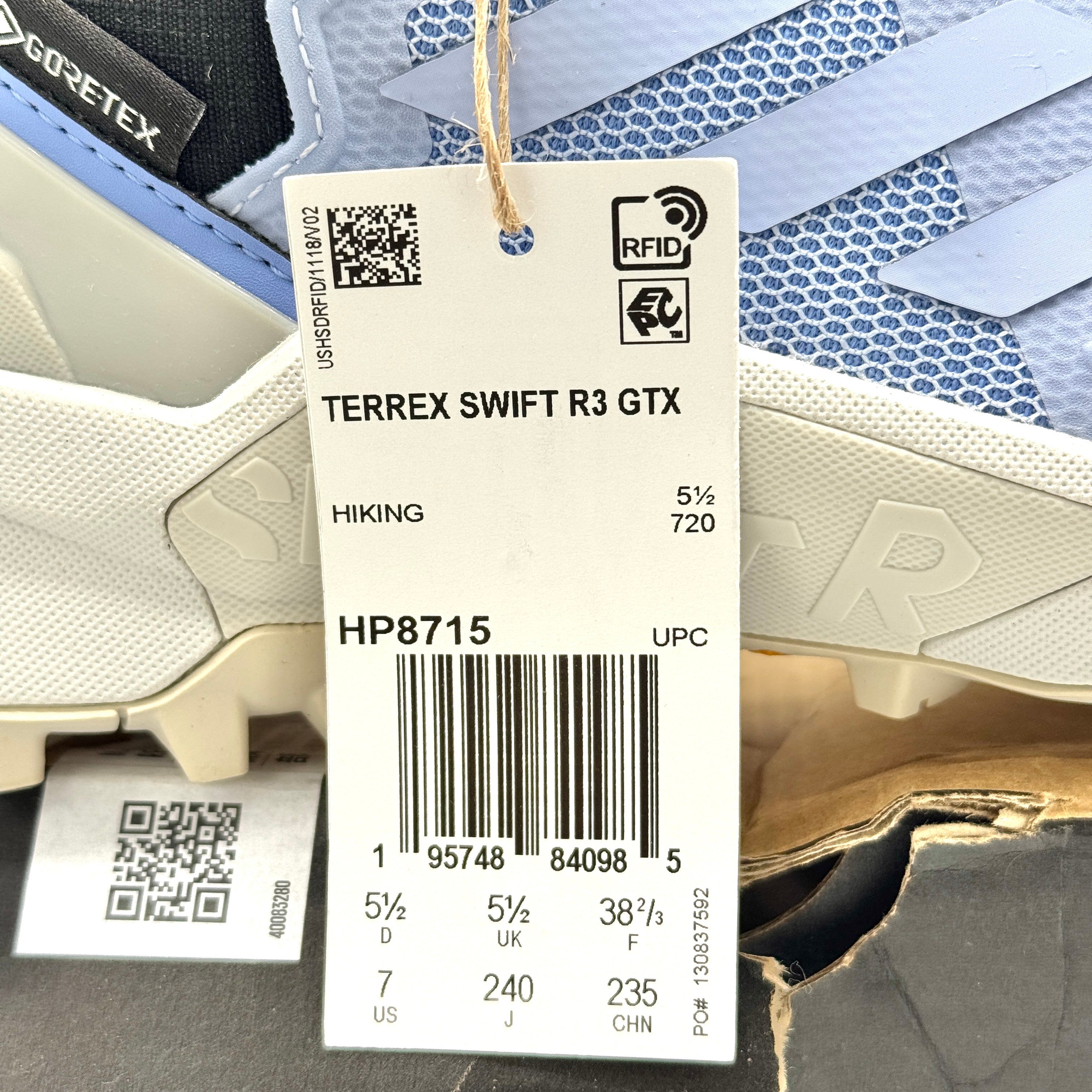Adidas Terrex Swift R3 GTX Goretex Women’s - Blue Periwnkle Hiking Shoes
