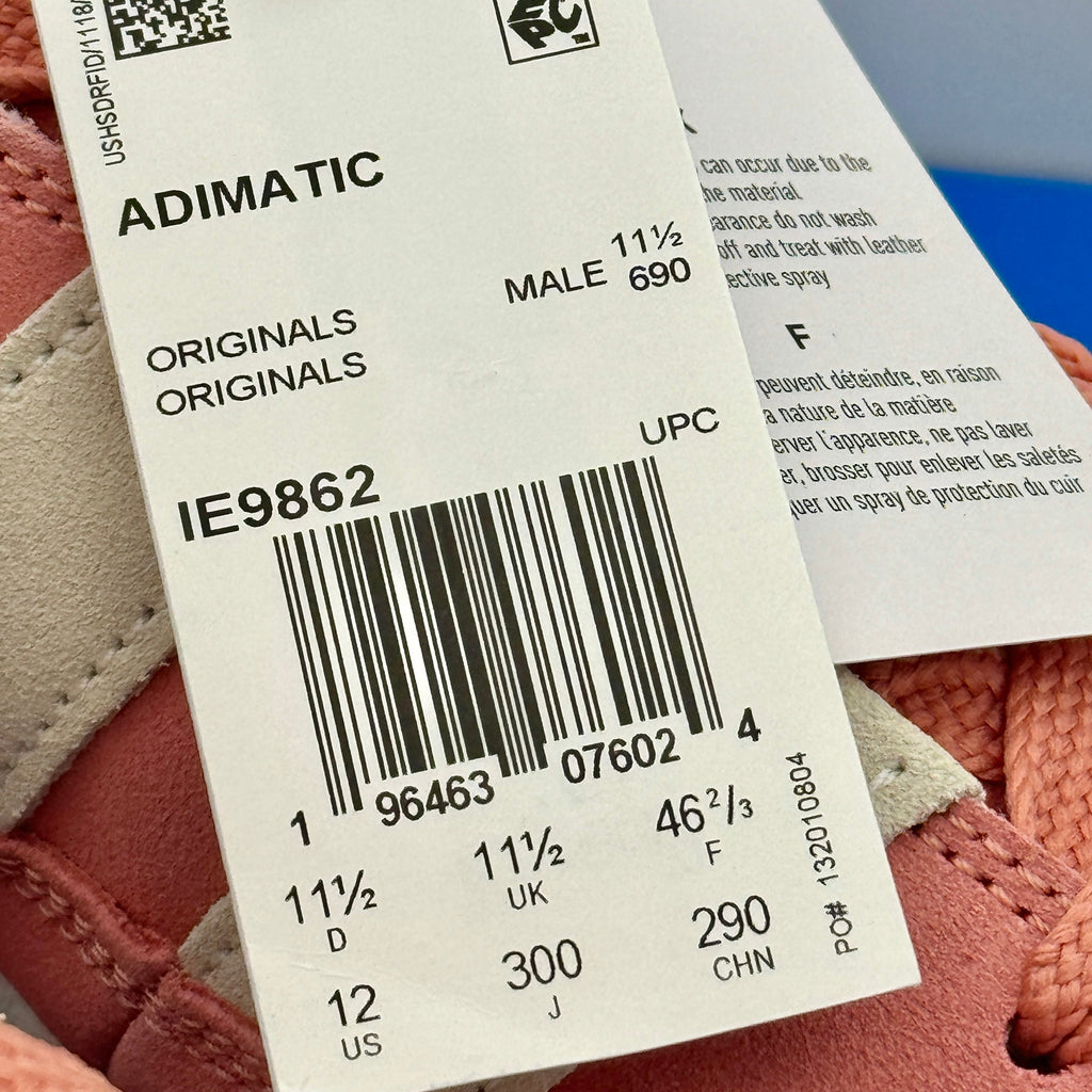 Adidas Originals Adimatic Sneakers Wonderclay Salmon Shoes Suede Leather