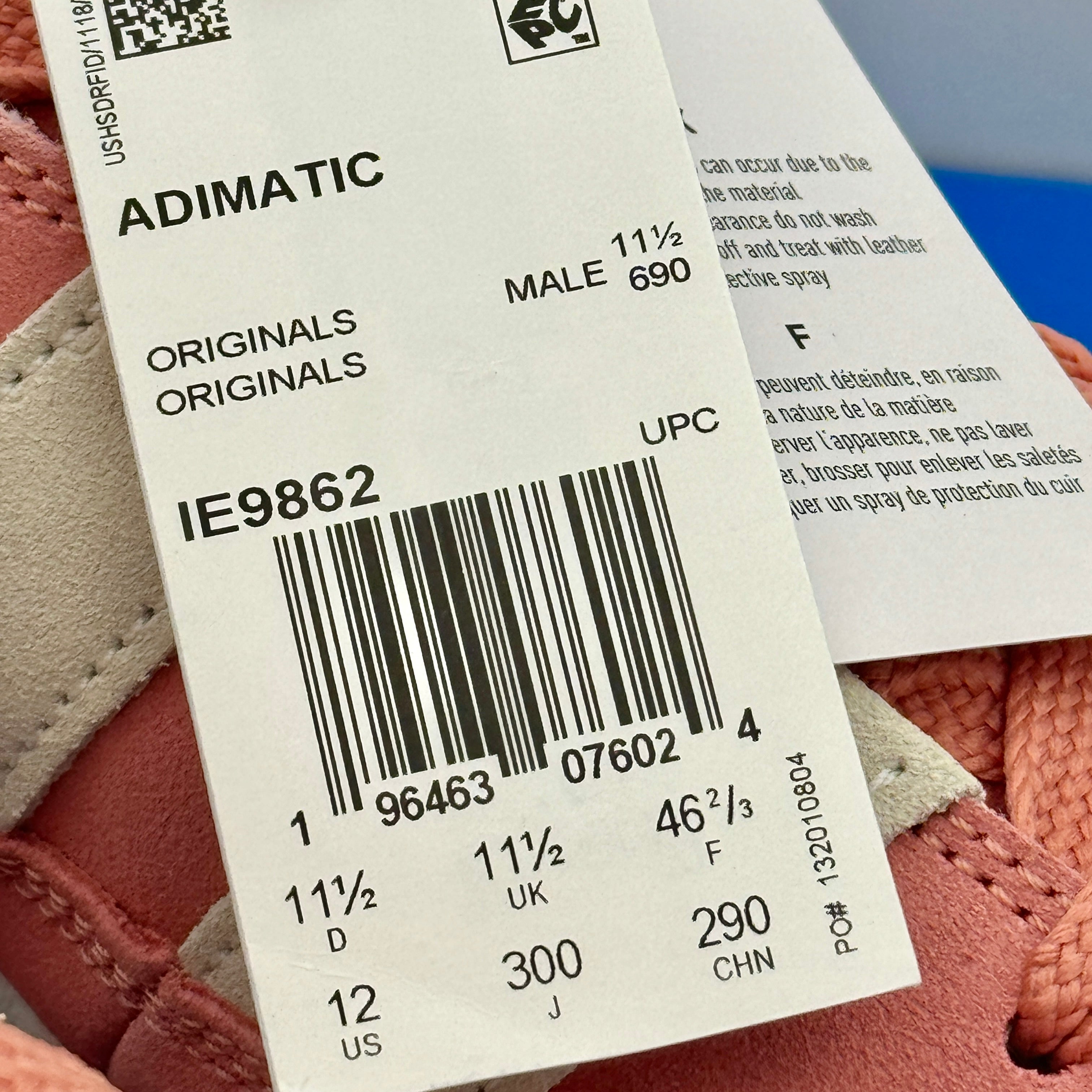 Adidas Originals Adimatic Sneakers Wonderclay Salmon Shoes Suede Leather
