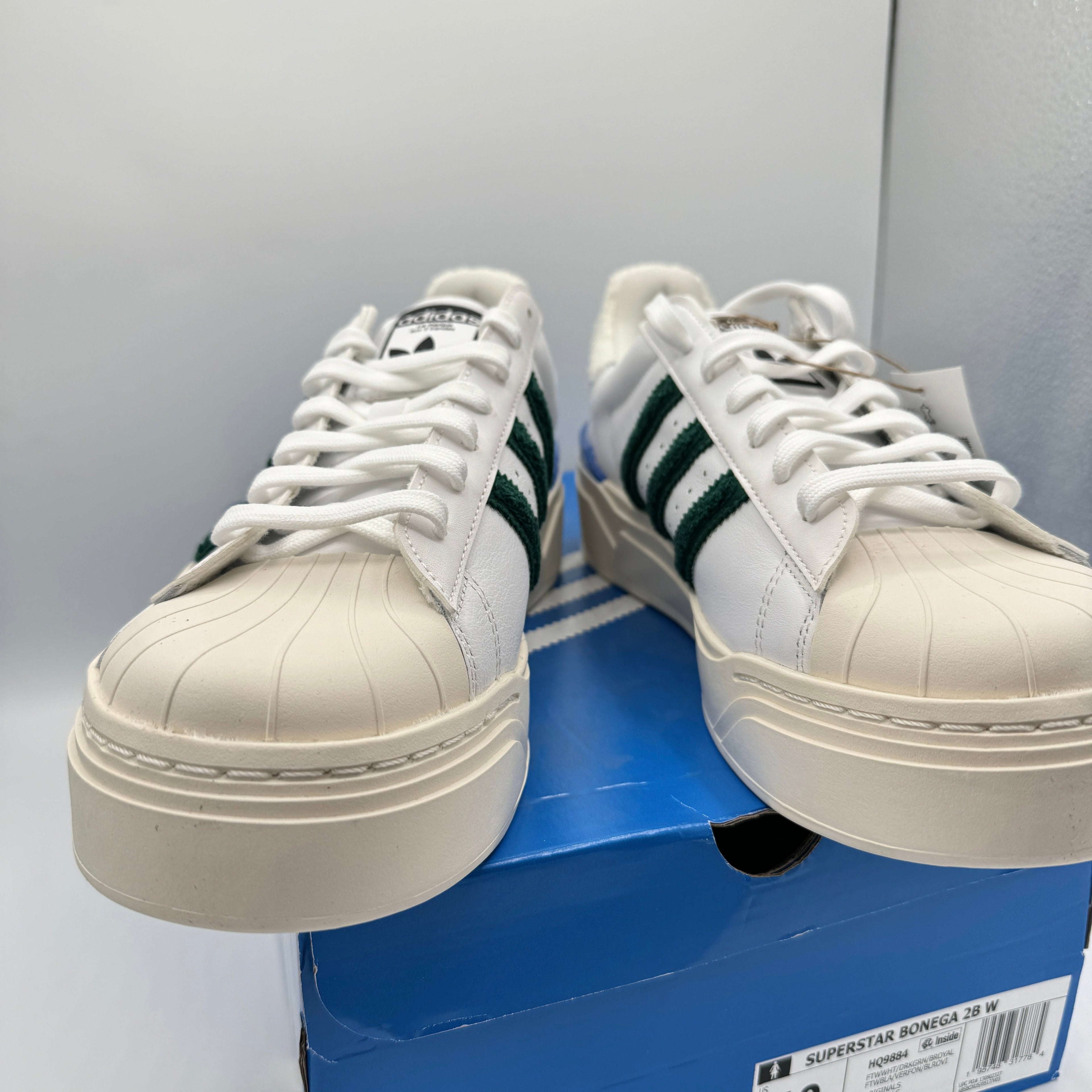 Adidas Stan Smith Bonega Platform Women’s Sneaker 2B sherpa heel white green