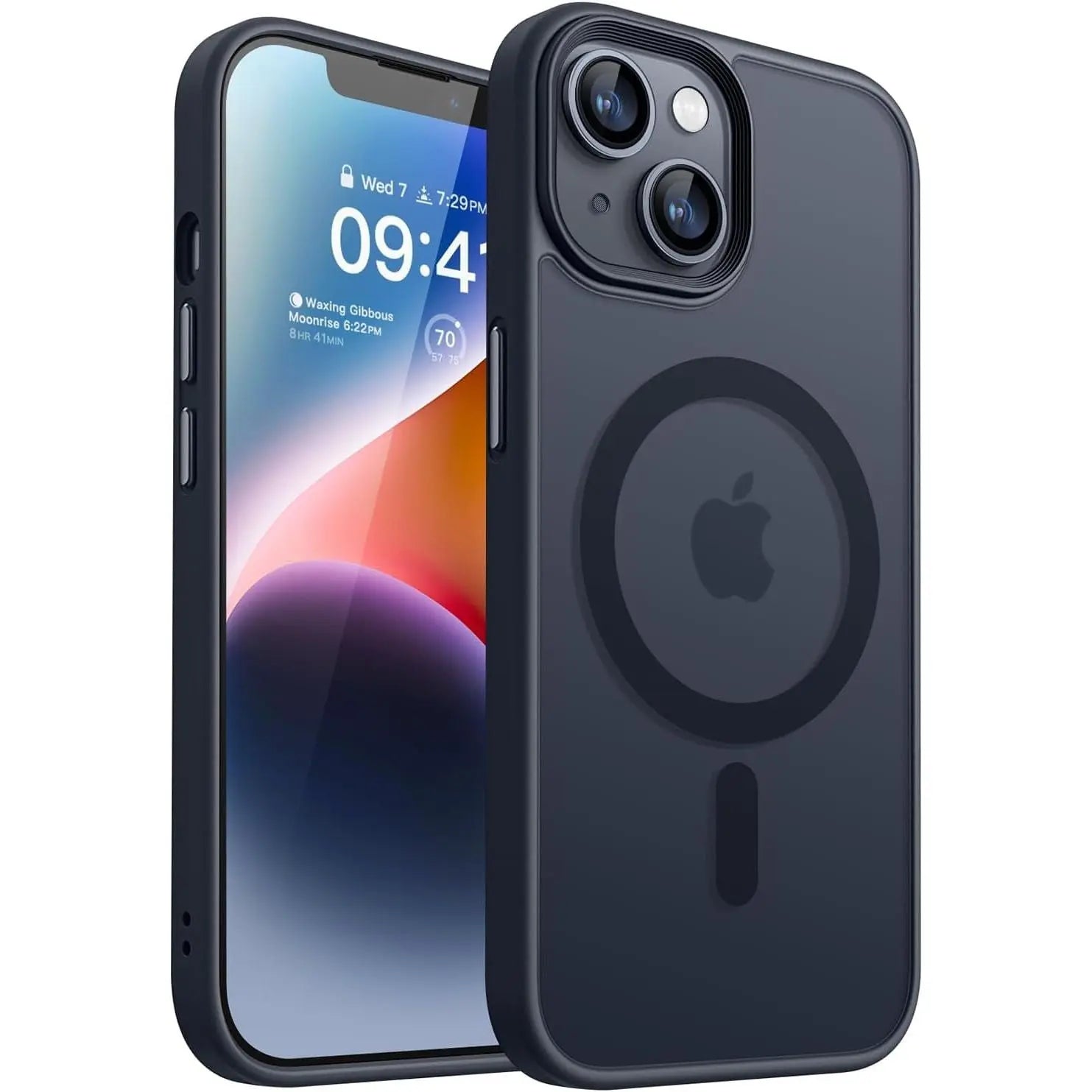 Entronix [Magnetic] Case Compatible with iPhone 14 - Translucent Frosted Matte