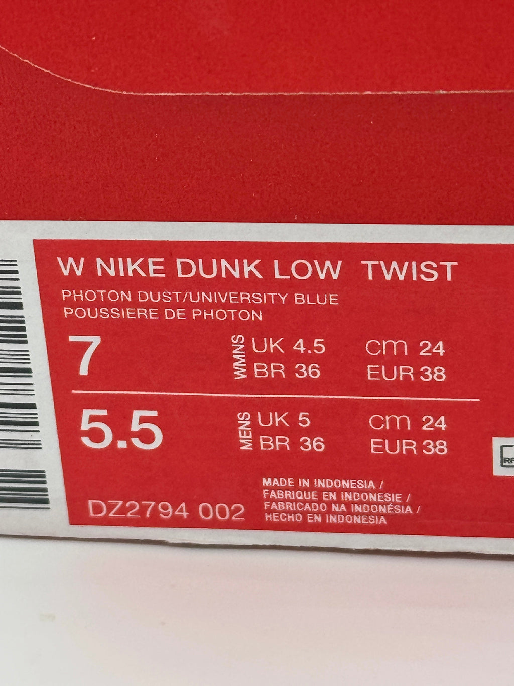 Nike Dunk Low Twist Sneakers - University Blue / White