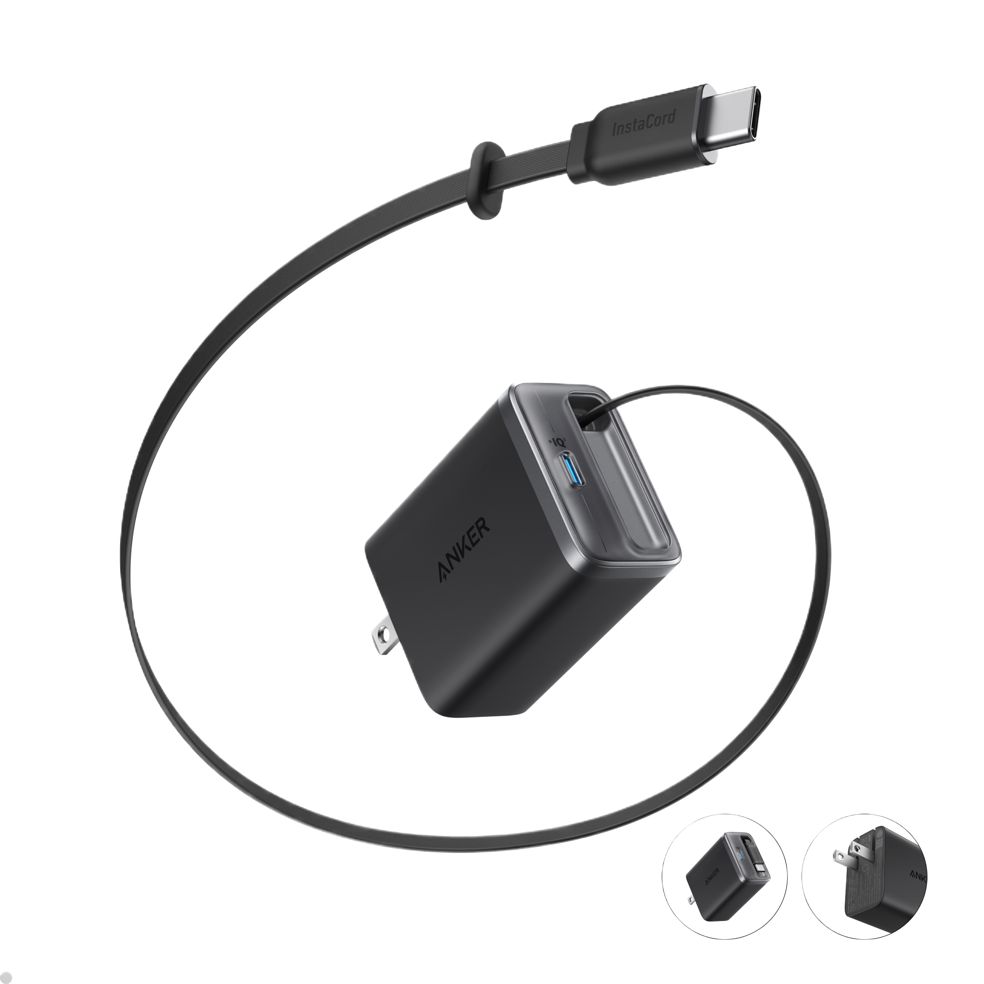Anker Nano Charger (35W, Built-In Retractable USB-C Cable)