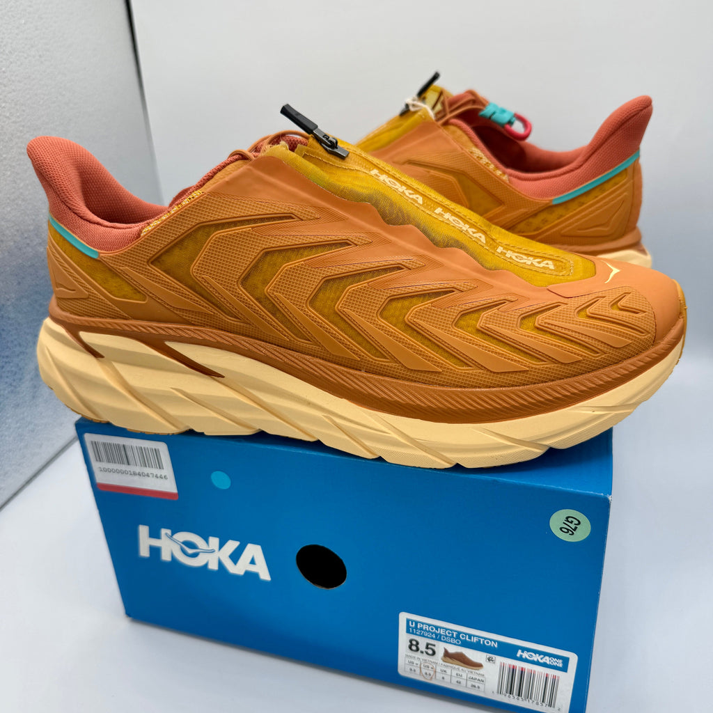 Hoka Project Clifton Unisex Shoes - Orange Desert Sun Burnt Ochre DSBO