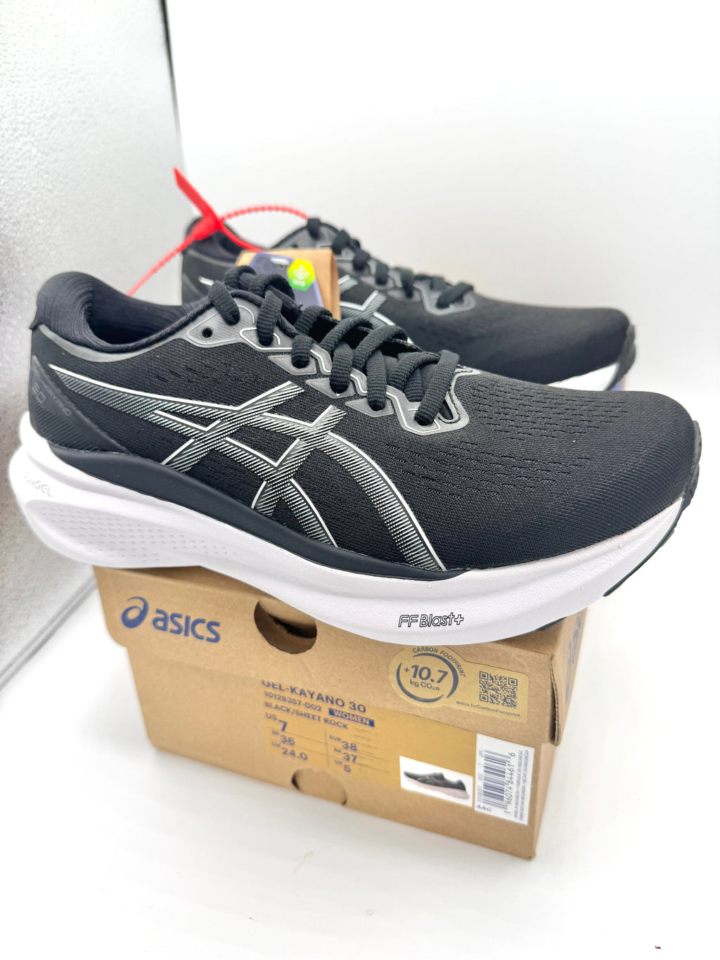 Asics Women’s Gel Kayano 30 - Black Sheet Rock , Regular Width