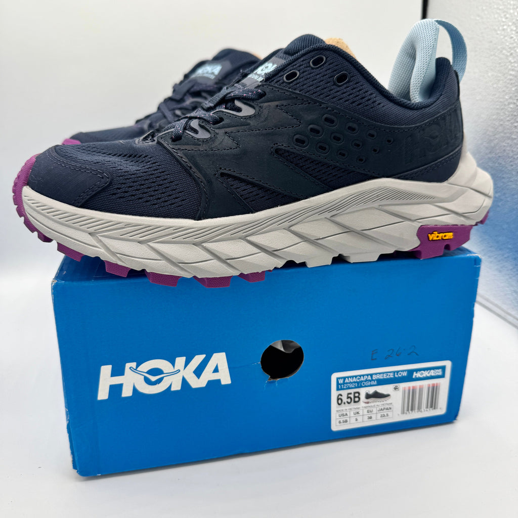 Hoka Anacapa Breeze Low Women’s Hiking Shoes in Outer Space / Harbor Mist