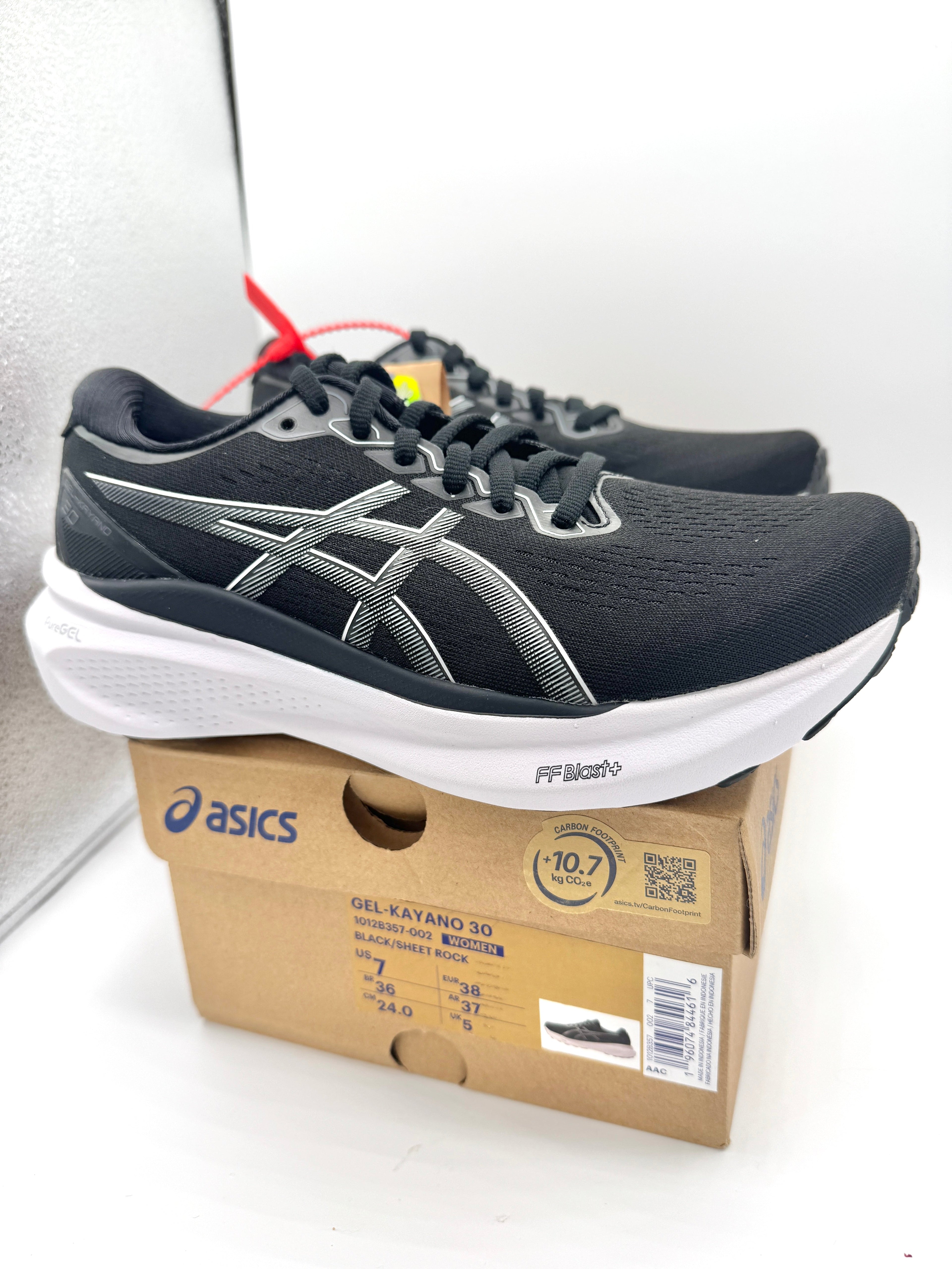 Asics Women’s Gel Kayano 30 - Black Sheet Rock , Regular Width