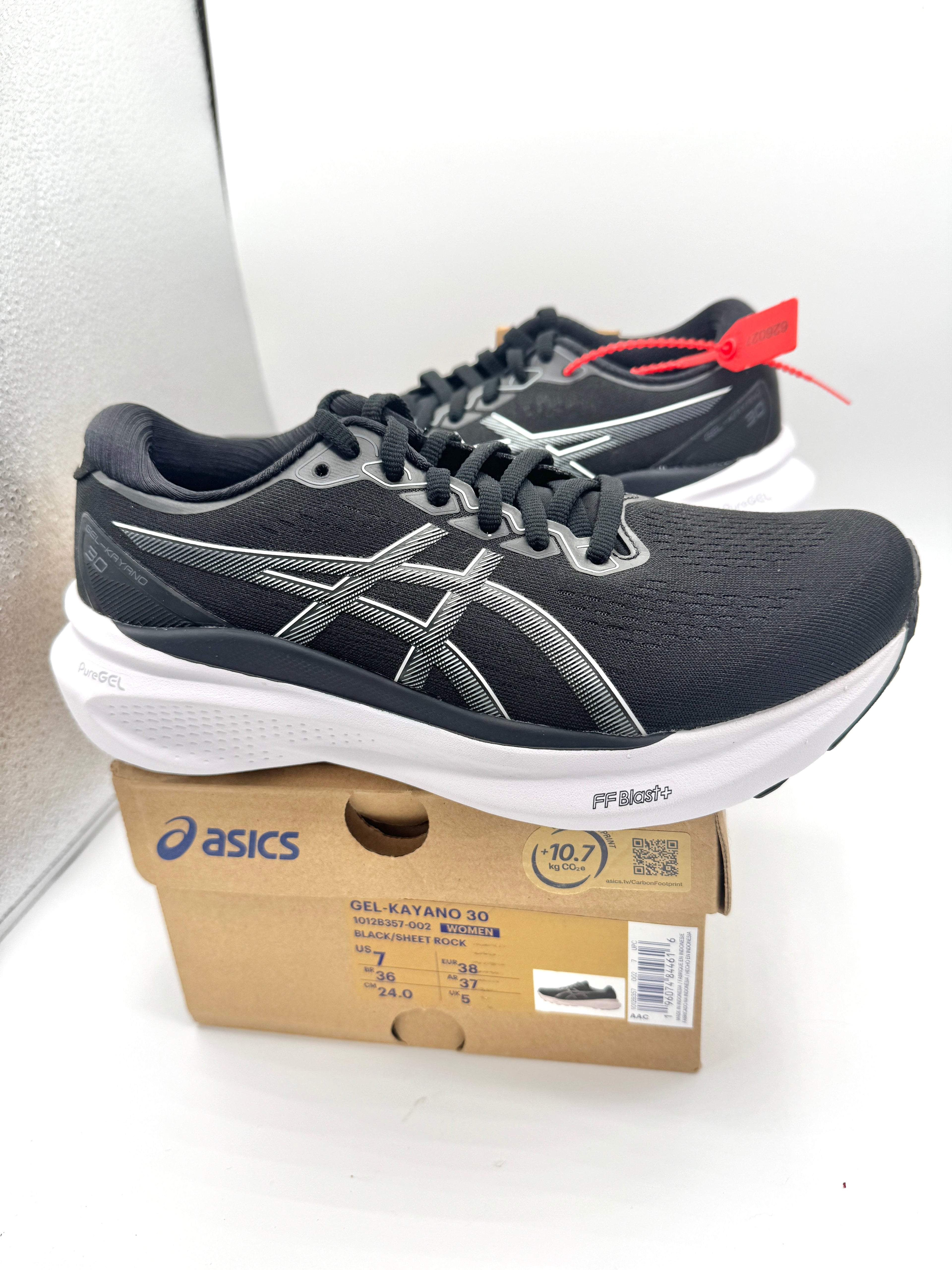 Asics Women’s Gel Kayano 30 - Black Sheet Rock , Regular Width