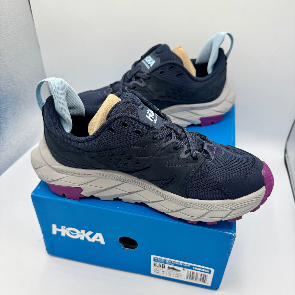 Hoka Anacapa Breeze Low Women’s Hiking Shoes in Outer Space / Harbor Mist