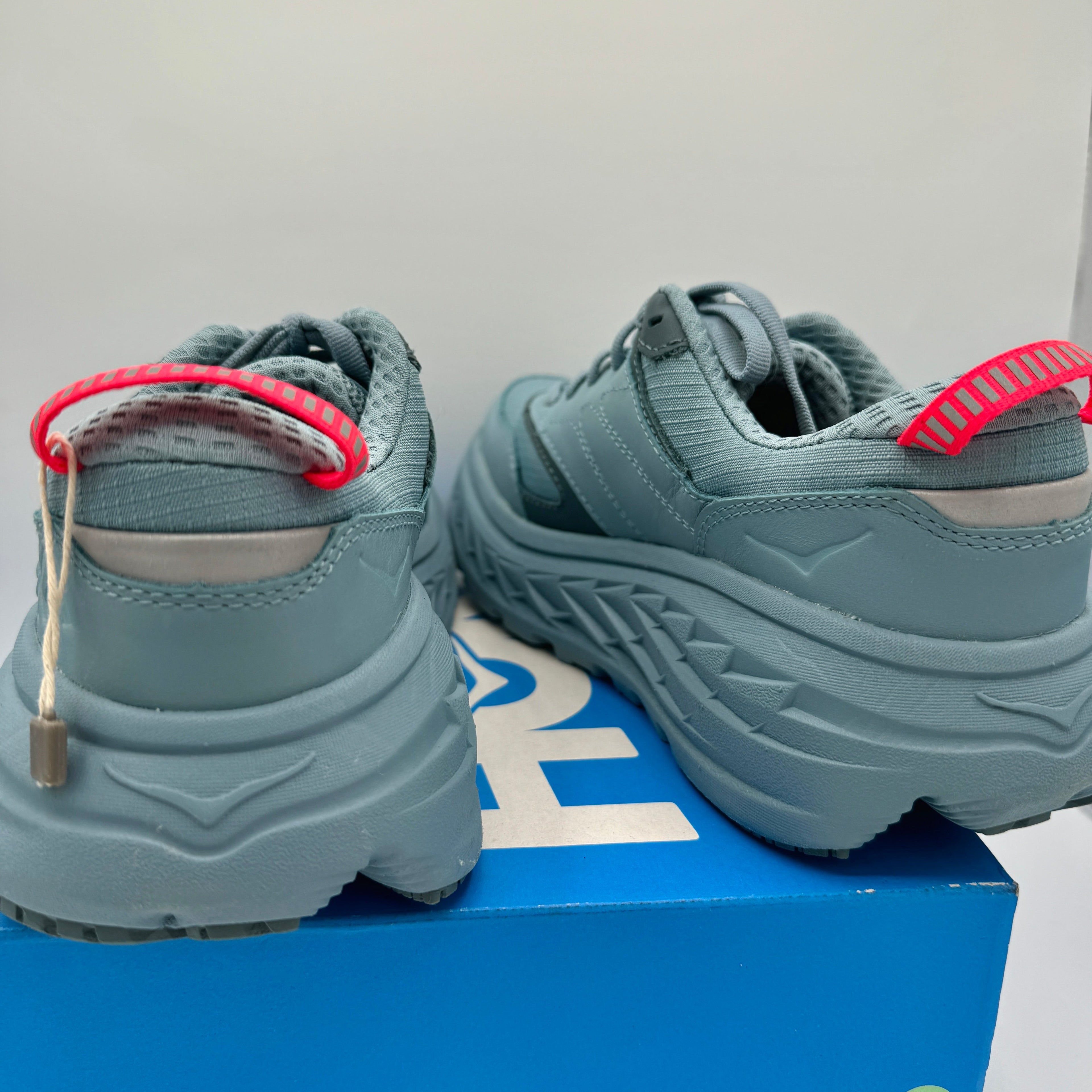 Hoka Bondi L Leather GTX GoreTex U Unisex , Stone Goblin Blue Cushioned Shoes