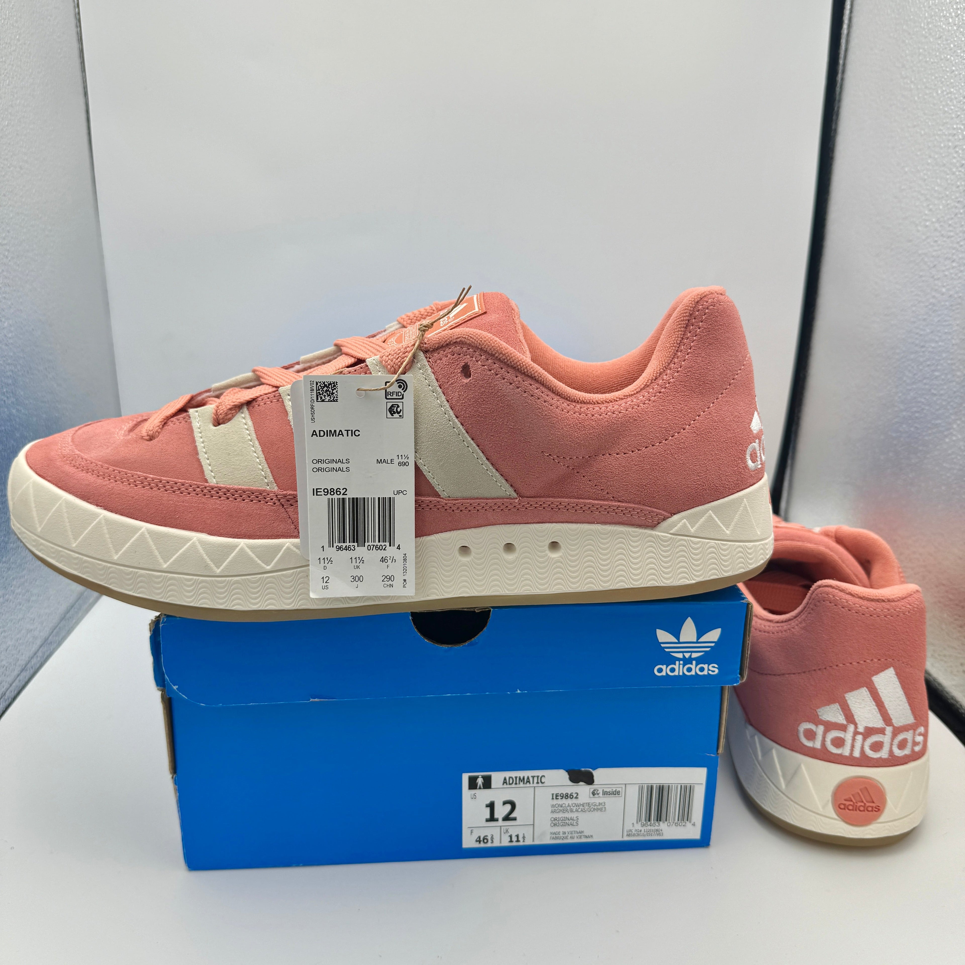 Adidas Originals Adimatic Sneakers Wonderclay Salmon Shoes Suede Leather