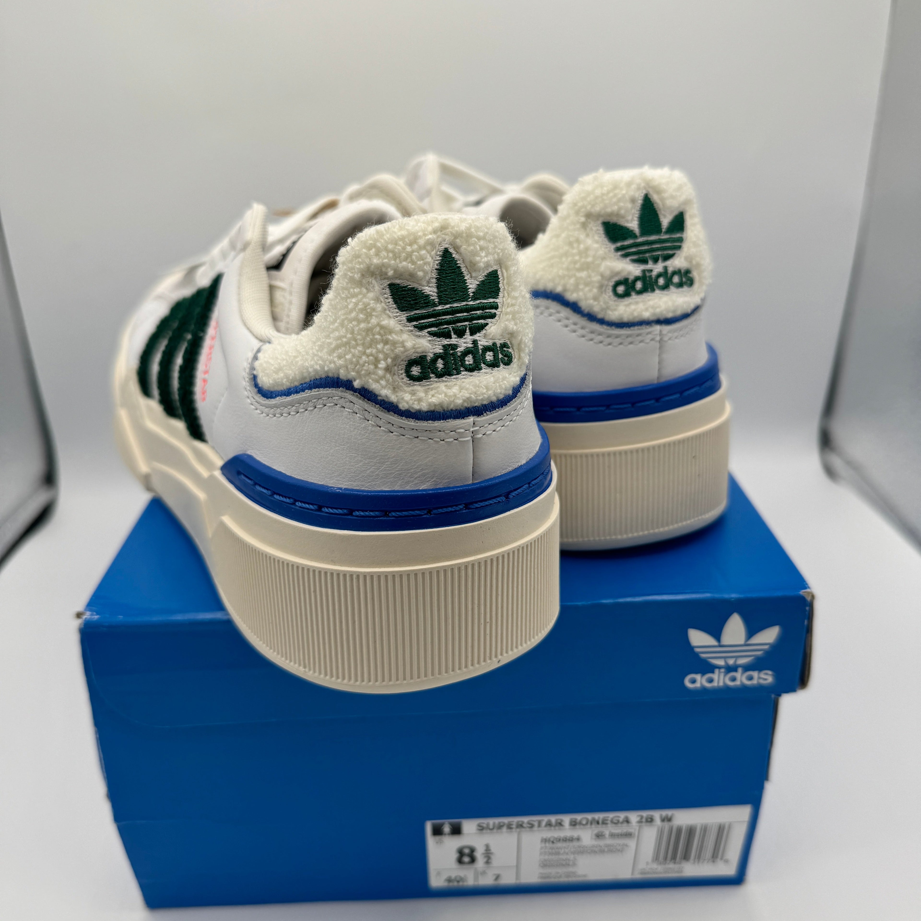 Adidas Stan Smith Bonega Platform Women’s Sneaker 2B sherpa heel white green