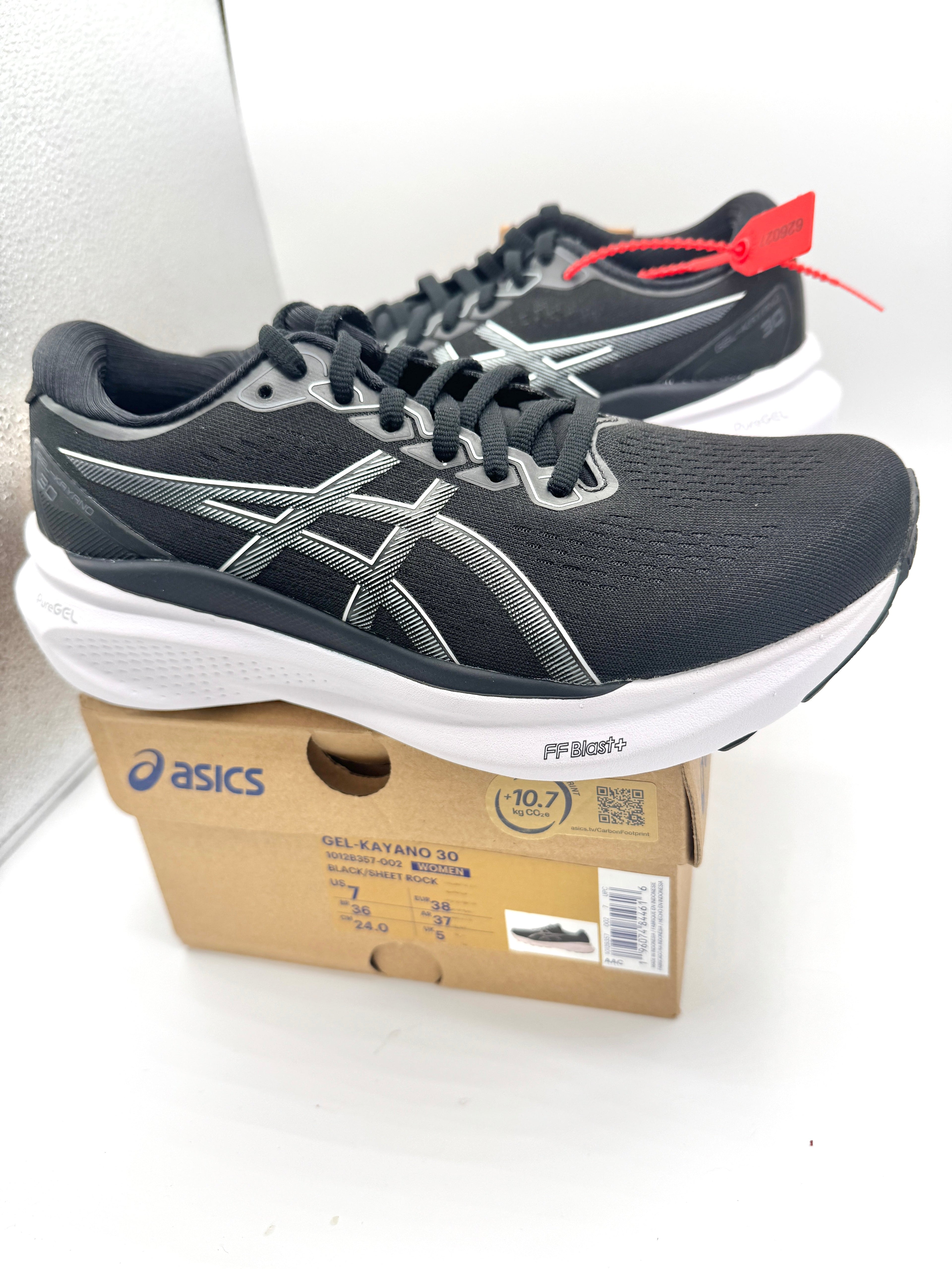 Asics Women’s Gel Kayano 30 - Black Sheet Rock , Regular Width
