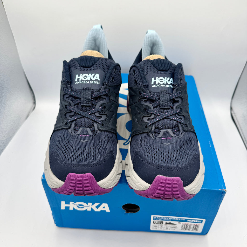 Hoka Anacapa Breeze Low Women’s Hiking Shoes in Outer Space / Harbor Mist