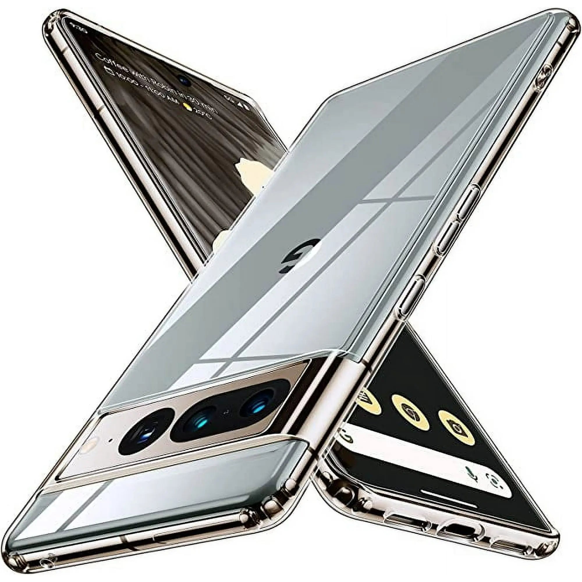 Entronix Case Compatible with Pixel 7 Pro - [Hard Back] Clear Cover