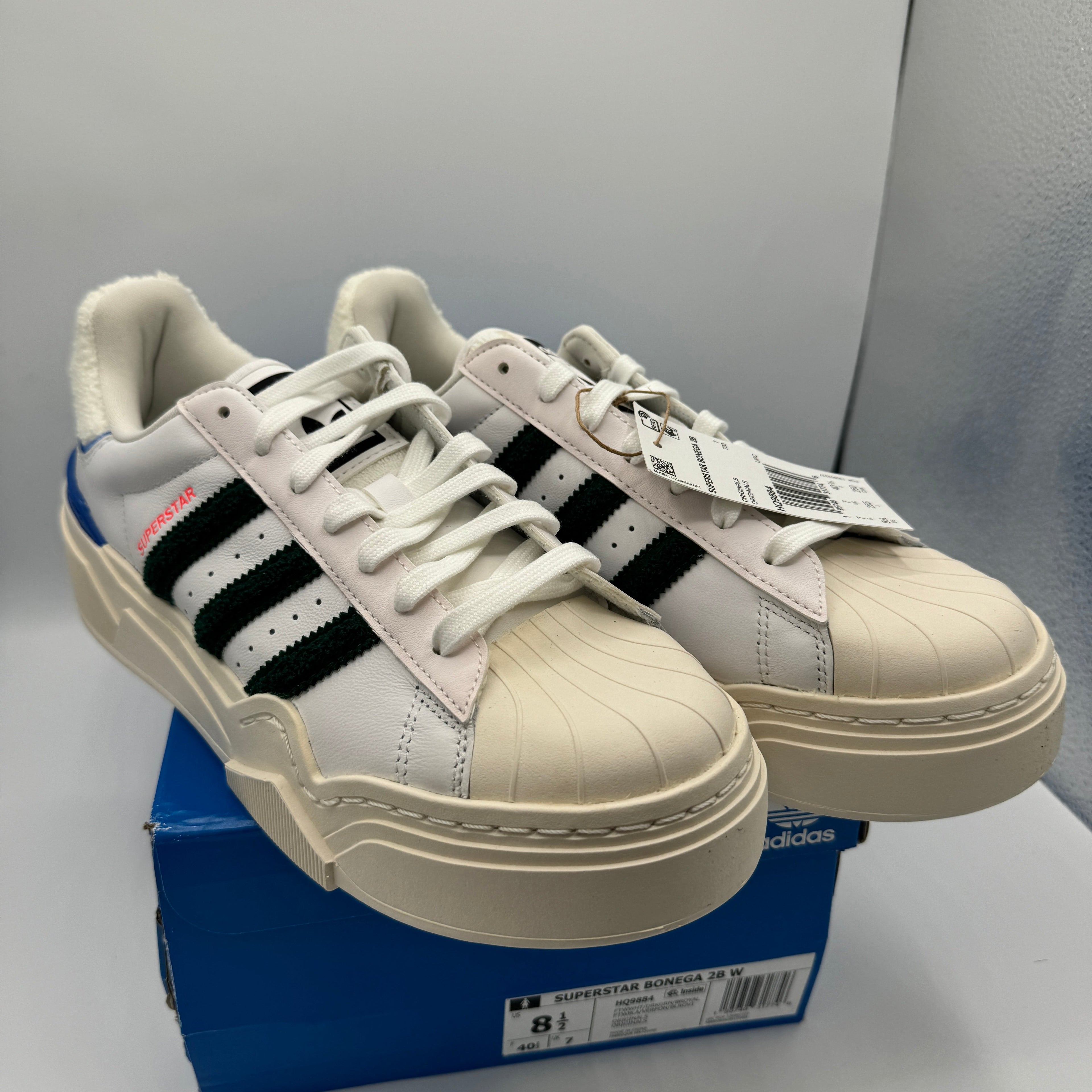 Adidas Stan Smith Bonega Platform Women’s Sneaker 2B sherpa heel white green