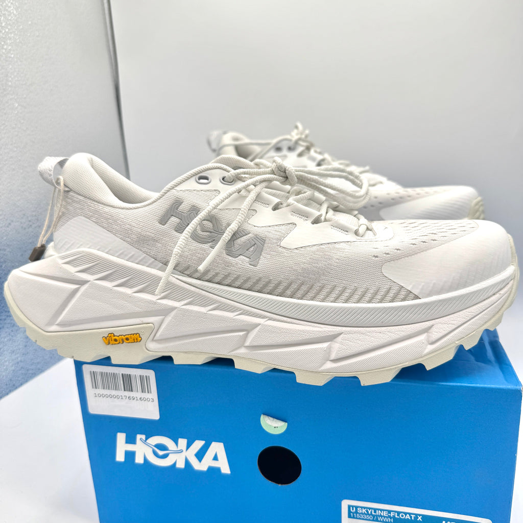 Hoka Skyline Float X U Unisex White Trail Running Shoes