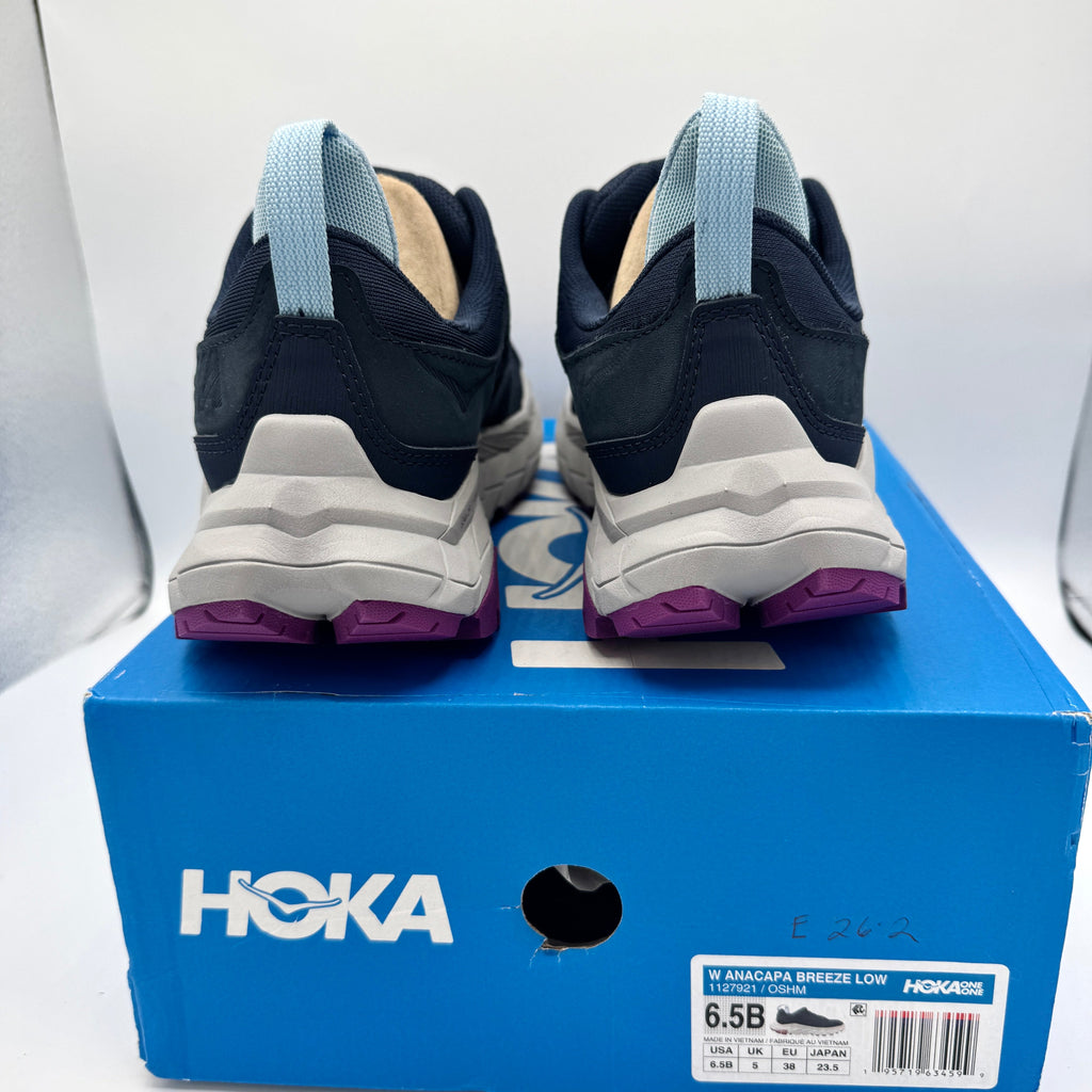 Hoka Anacapa Breeze Low Women’s Hiking Shoes in Outer Space / Harbor Mist