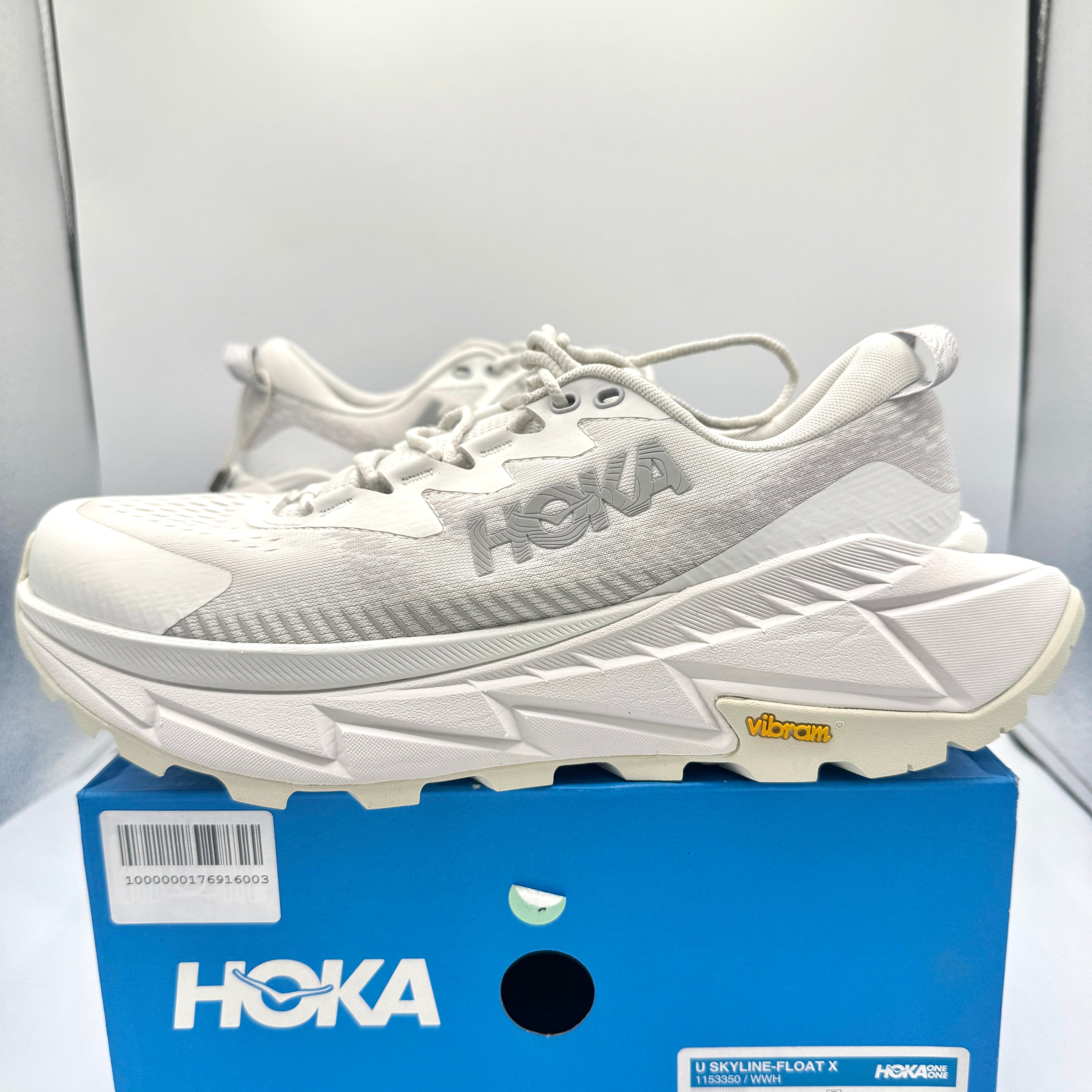 Hoka Skyline Float X U Unisex White Trail Running Shoes