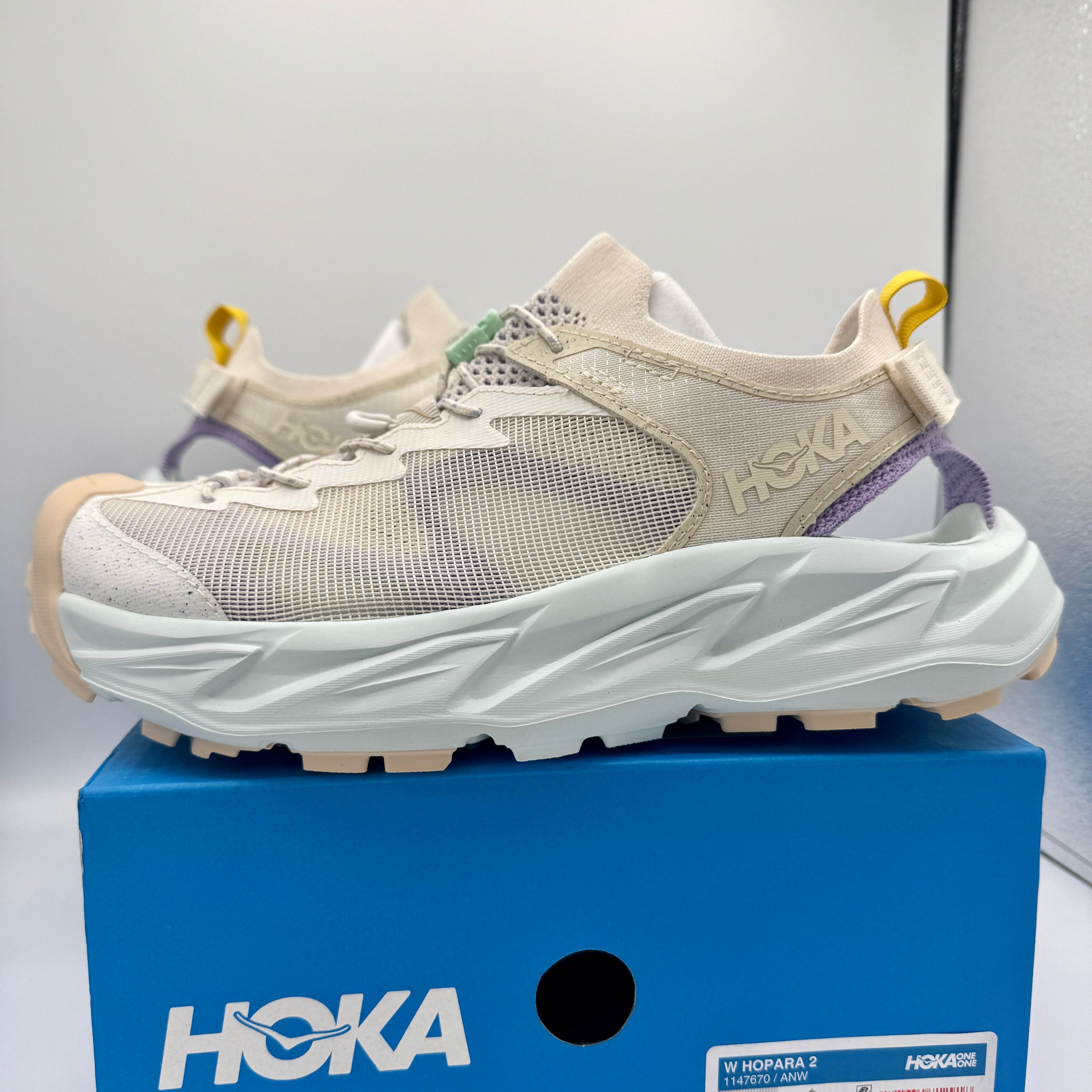 Hoka Hopara 2 Women’s Hybrid Hiking Sandal in Alabaster / Snow