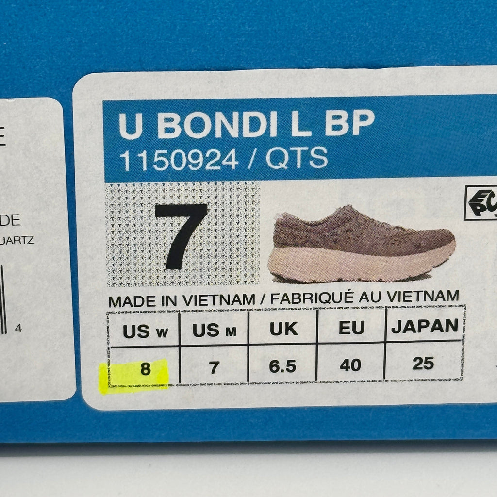 Hoka Bondi L Leather Embroidered Sneakers Unisex BP Vibrant Bloom