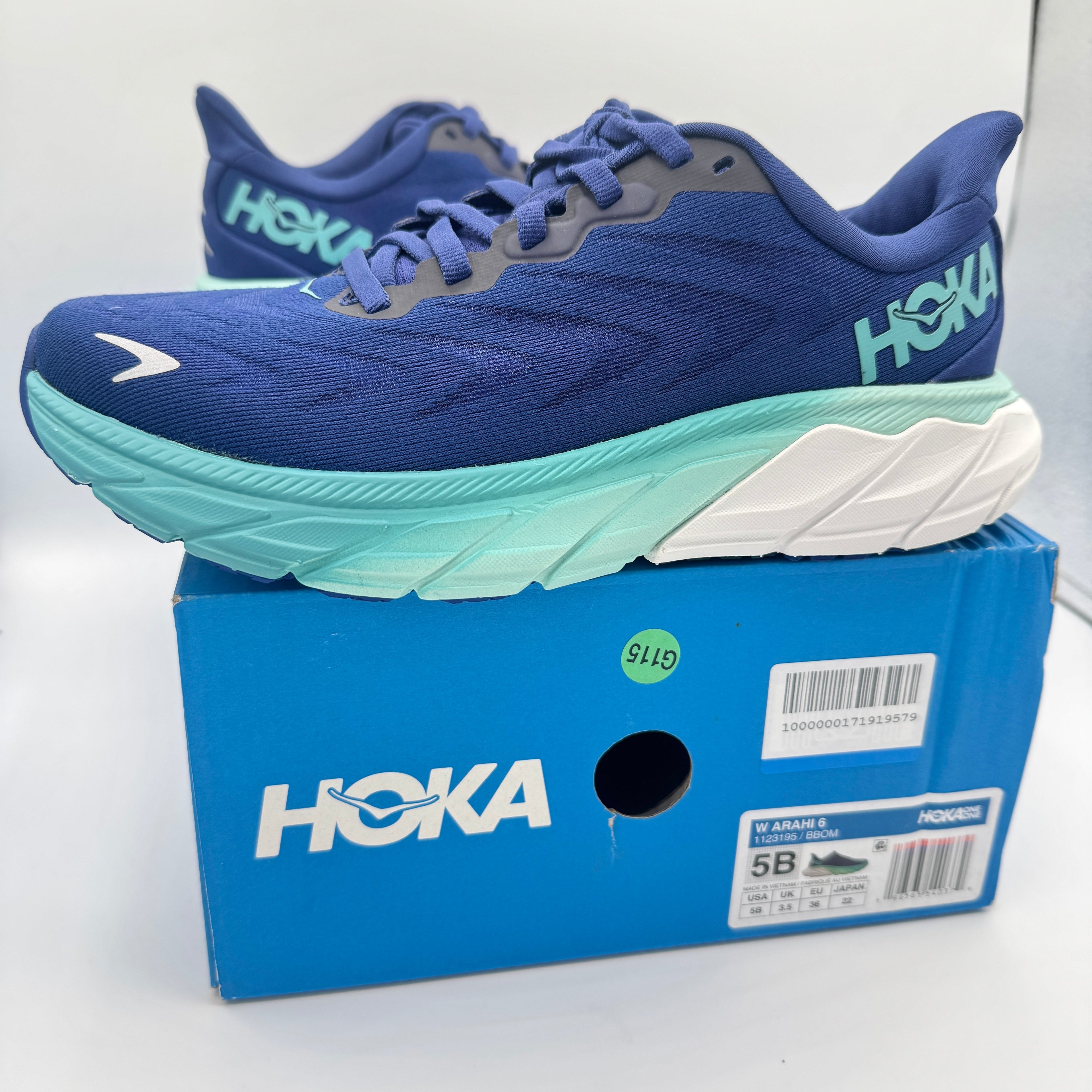 Hoka Arahi Blue Women’s Running Shoes — Outer Space / Bellwether Blue