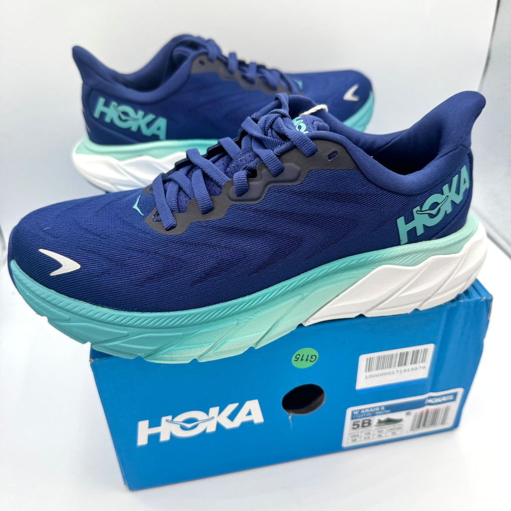 Hoka Arahi Blue Women’s Running Shoes — Outer Space / Bellwether Blue