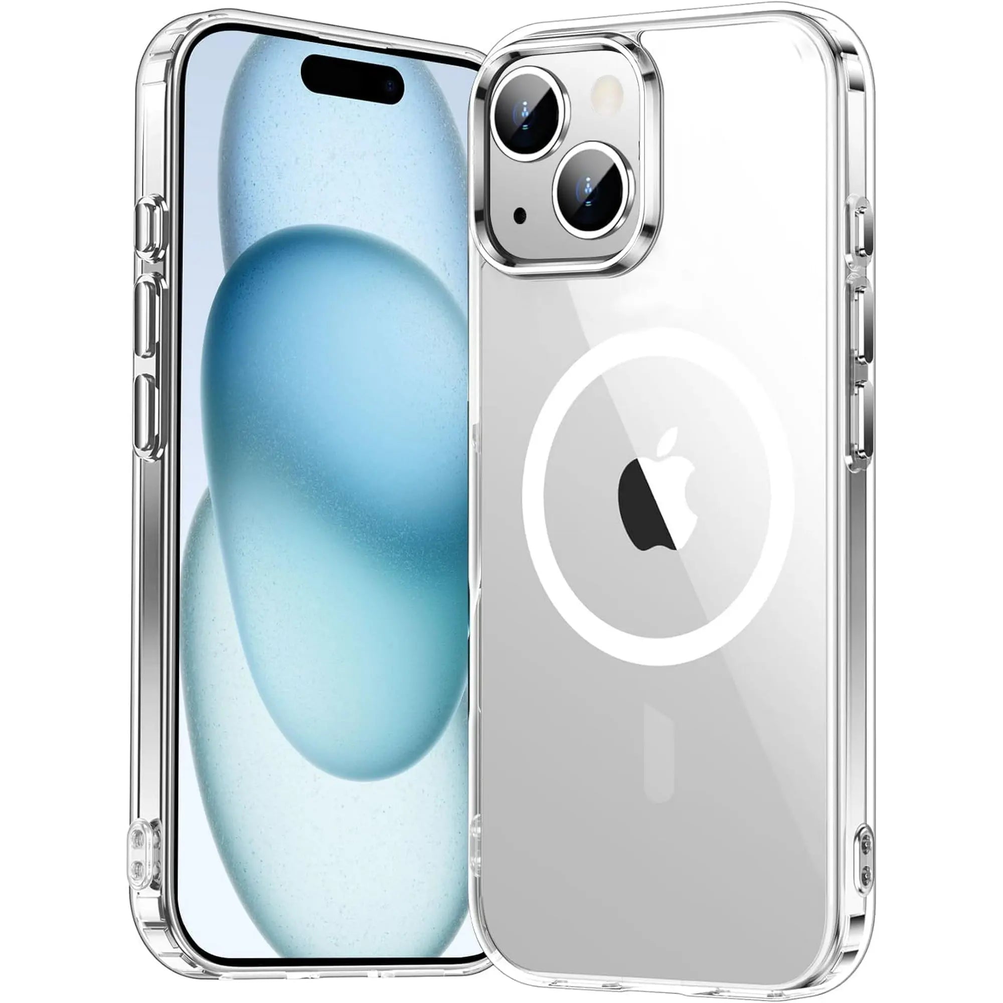 Entronix [Magnetic] Case Compatible with iPhone 13 Mini - [Hard Back] Slim Clear