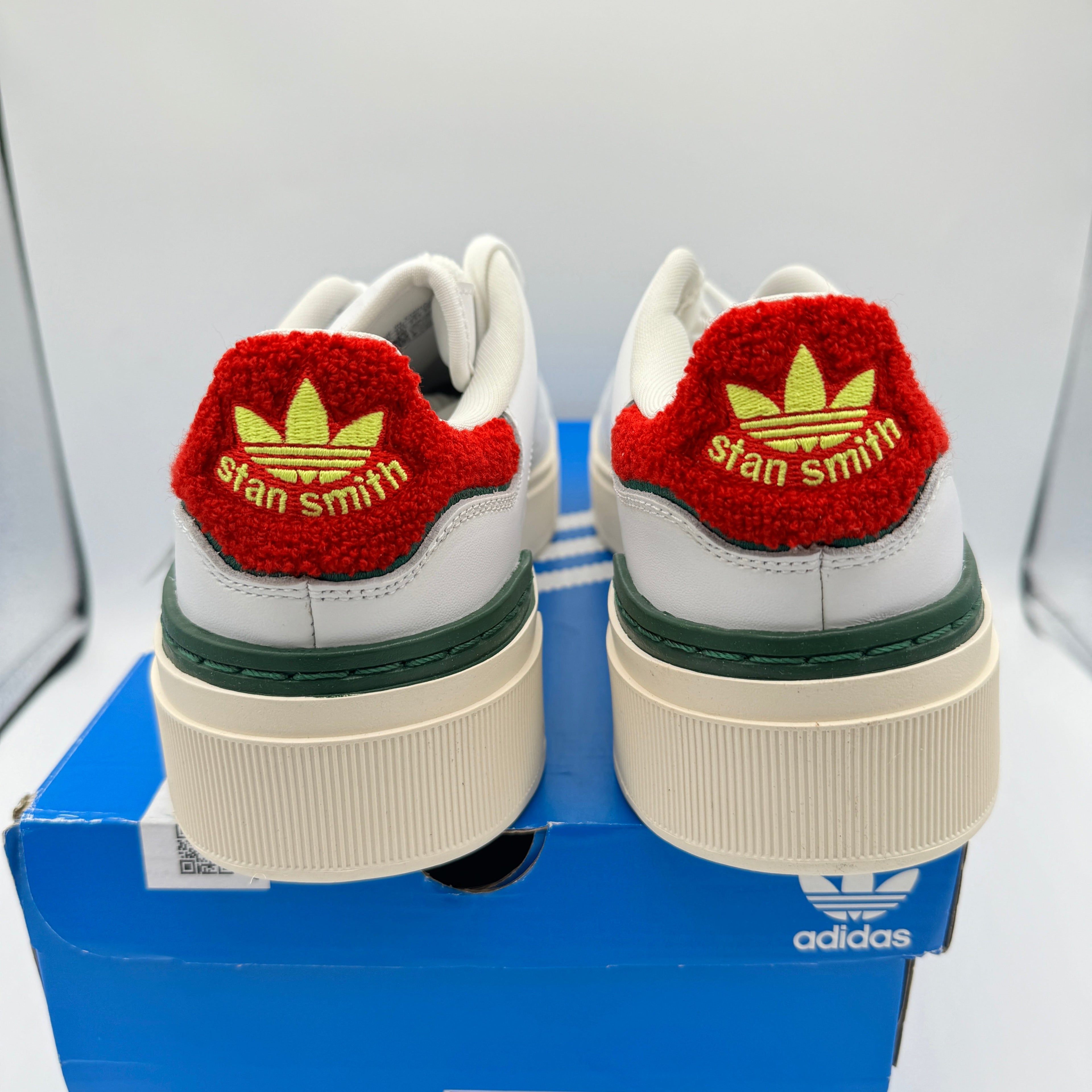 Adidas Stan Smith Bonega Platform Women’s Sneaker 2B sherpa heel white red