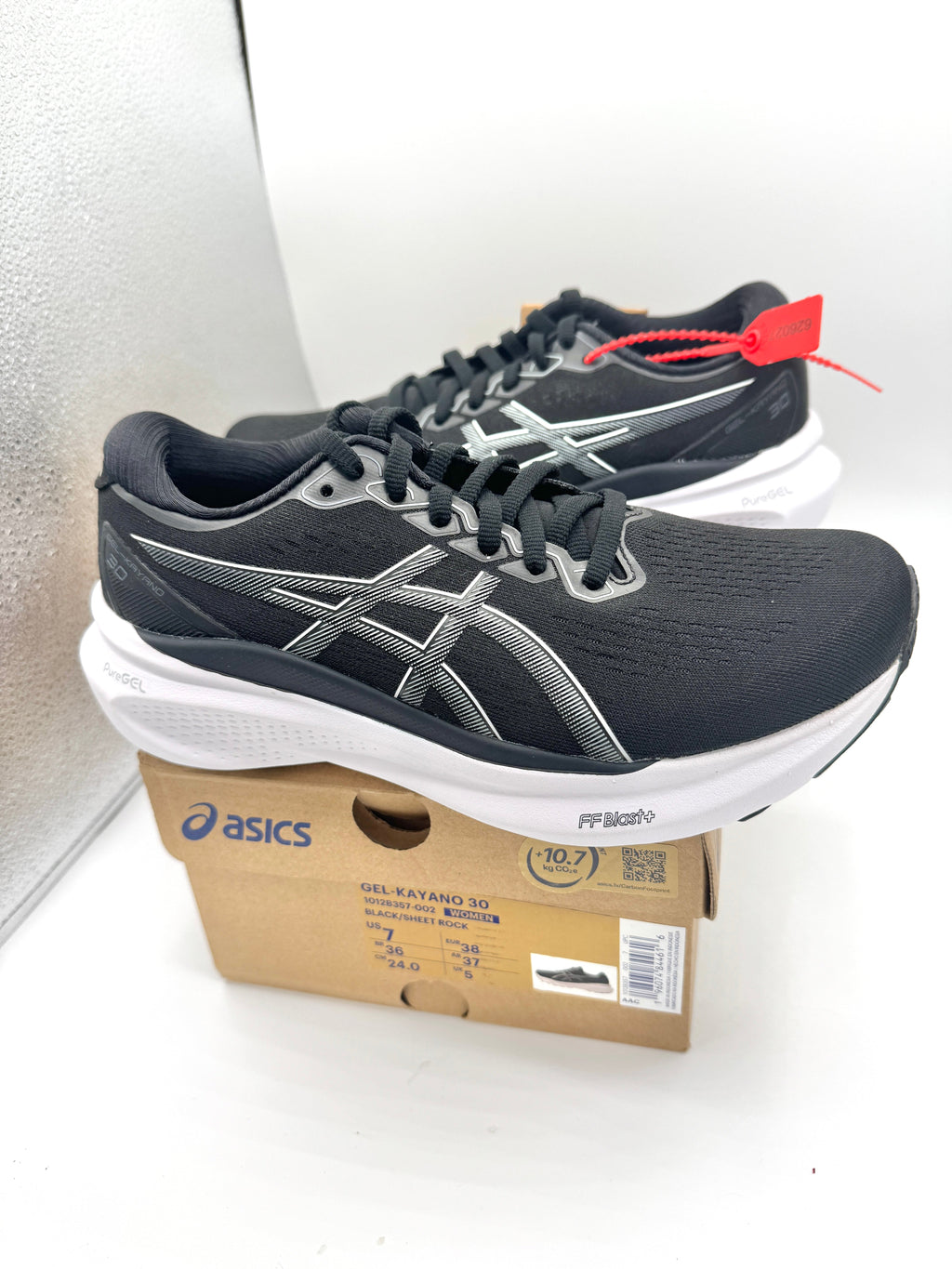 Asics Women’s Gel Kayano 30 - Black Sheet Rock , Regular Width