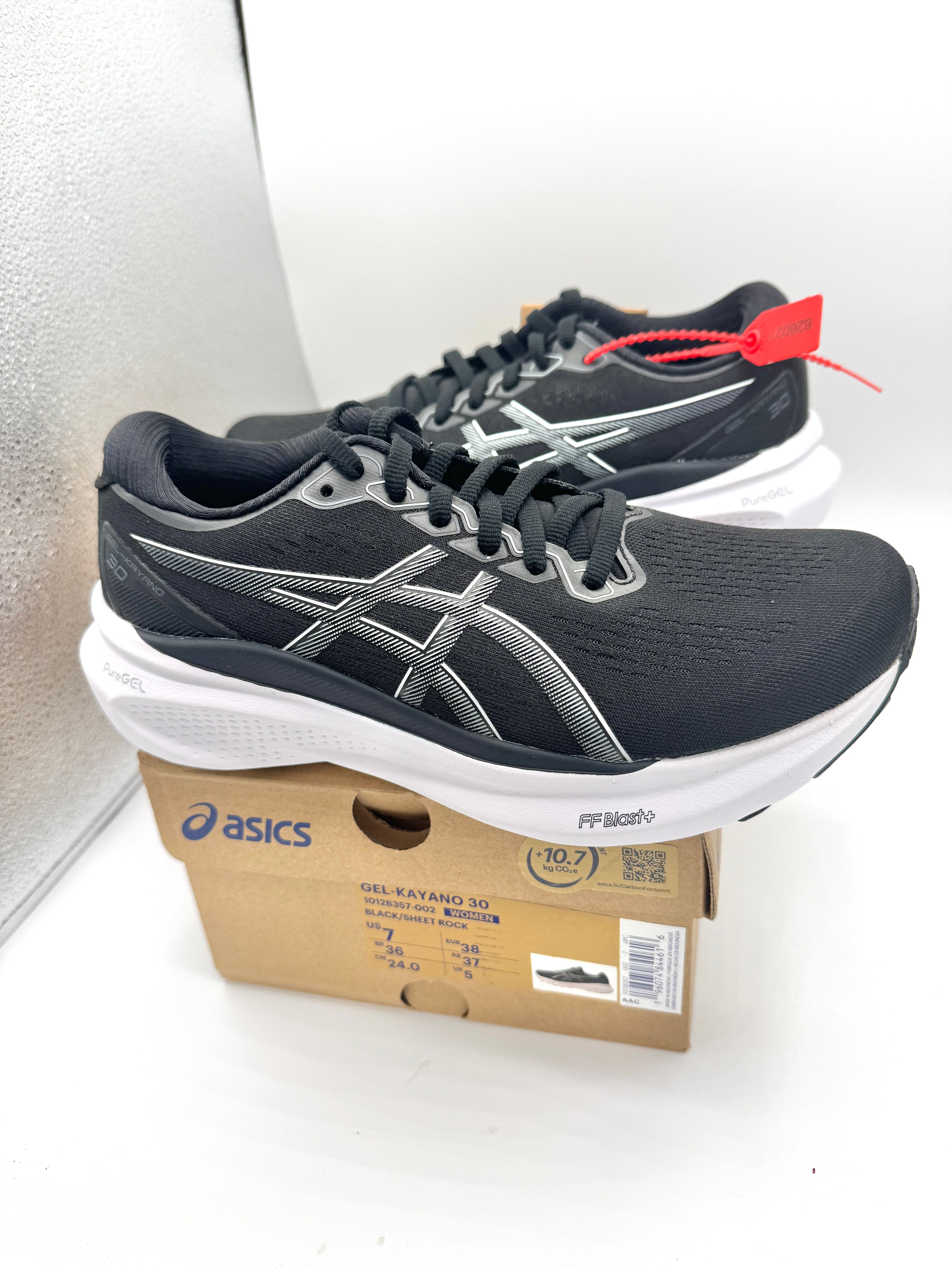 Asics Women’s Gel Kayano 30 - Black Sheet Rock , Regular Width